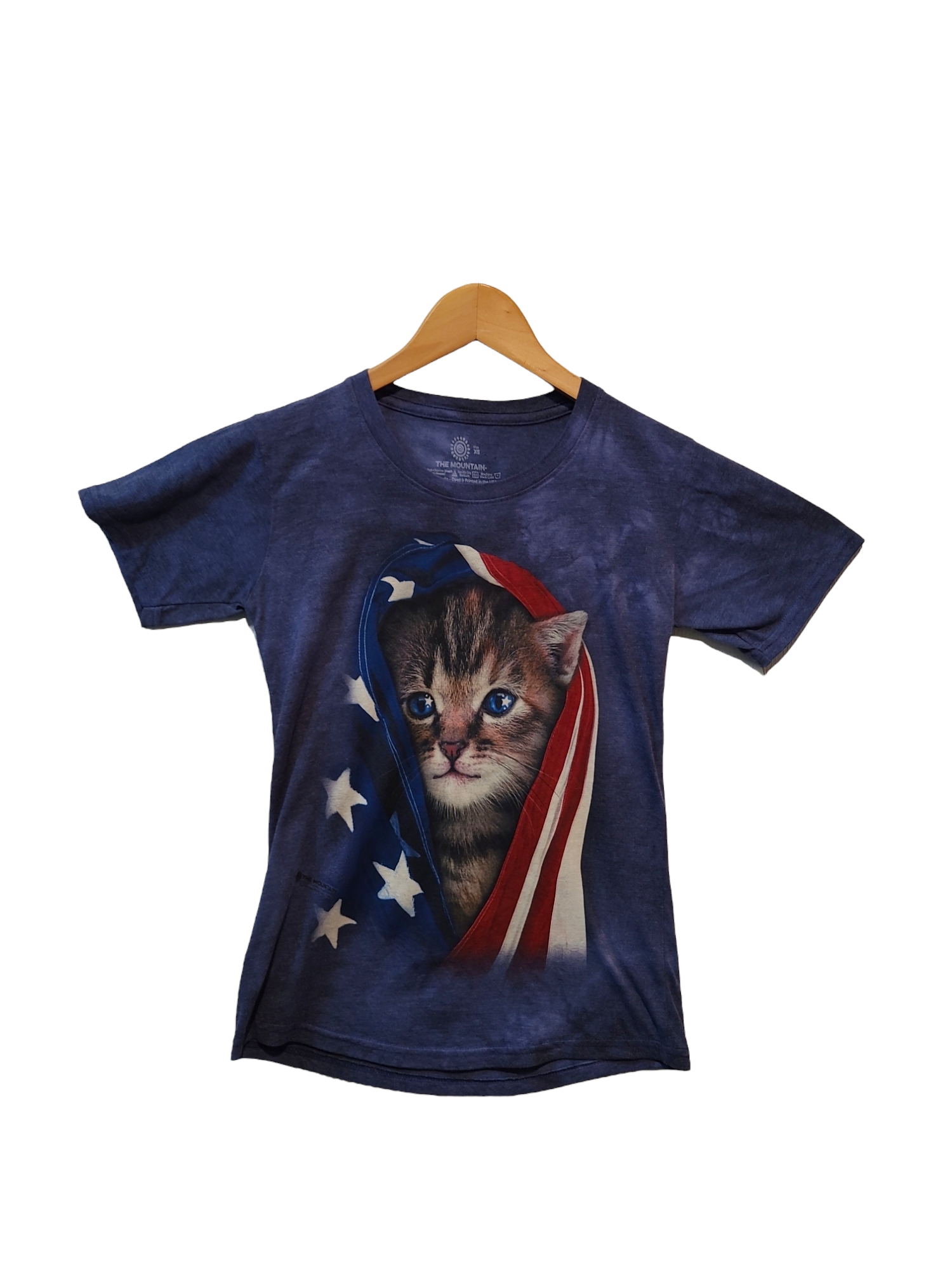 Patriotic Kitten Womens Shirt