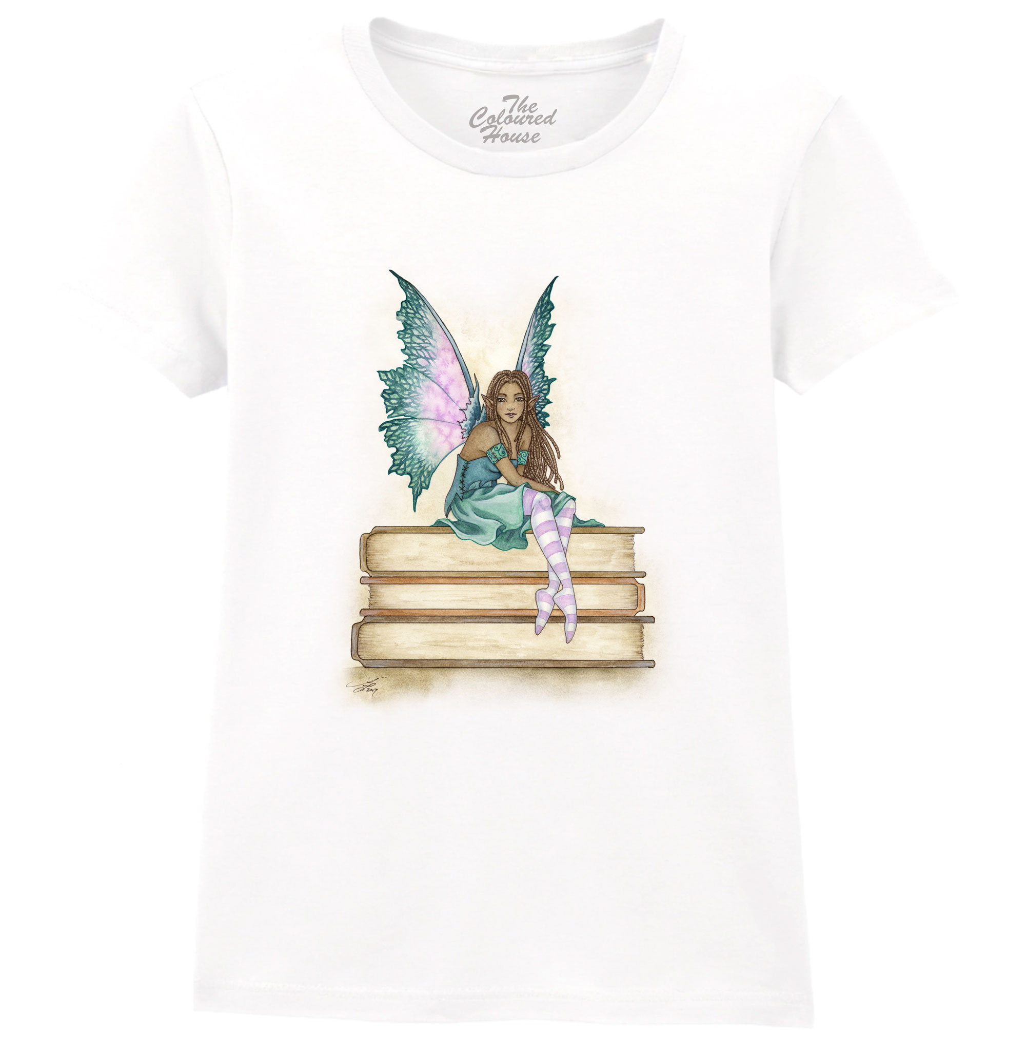 Green Bookworm Ladies T-shirt