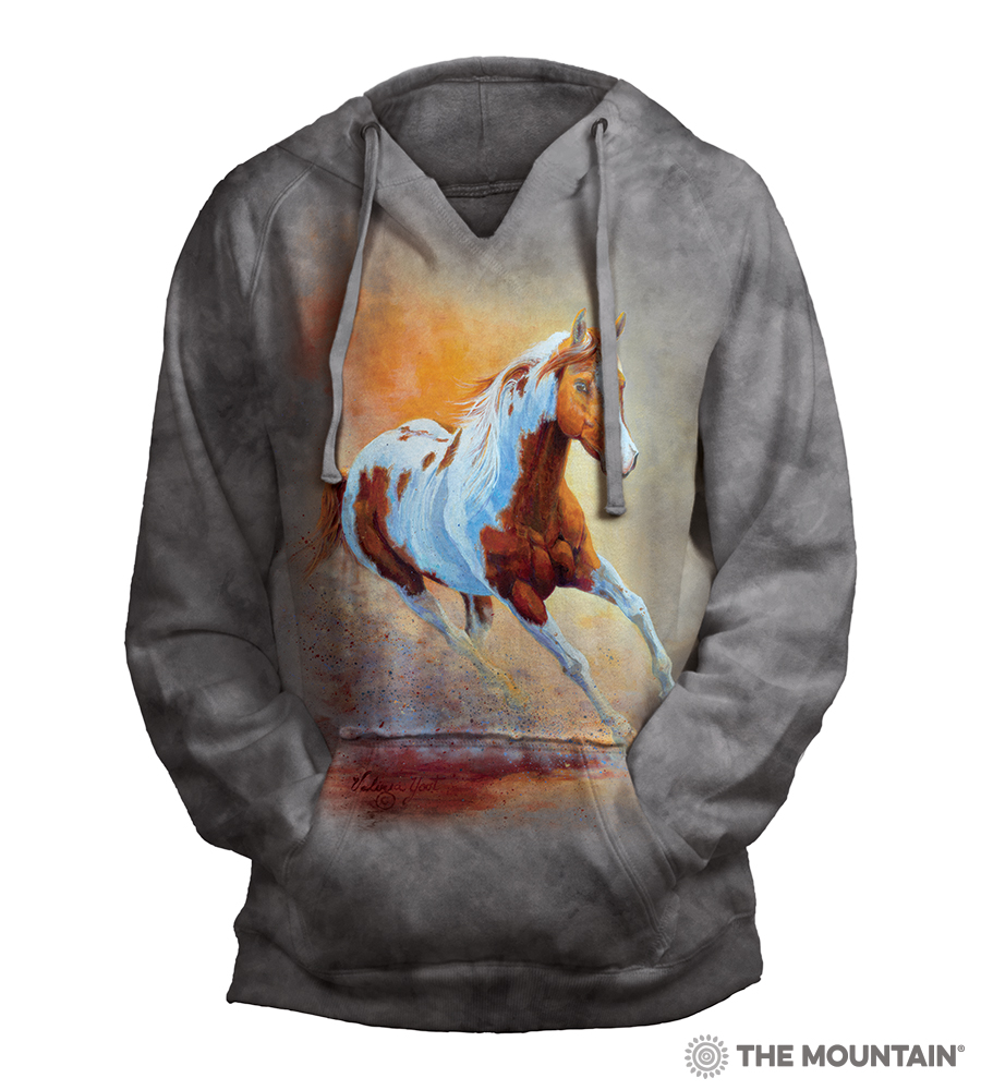 Sunset Gallop V-Neck Hoodie