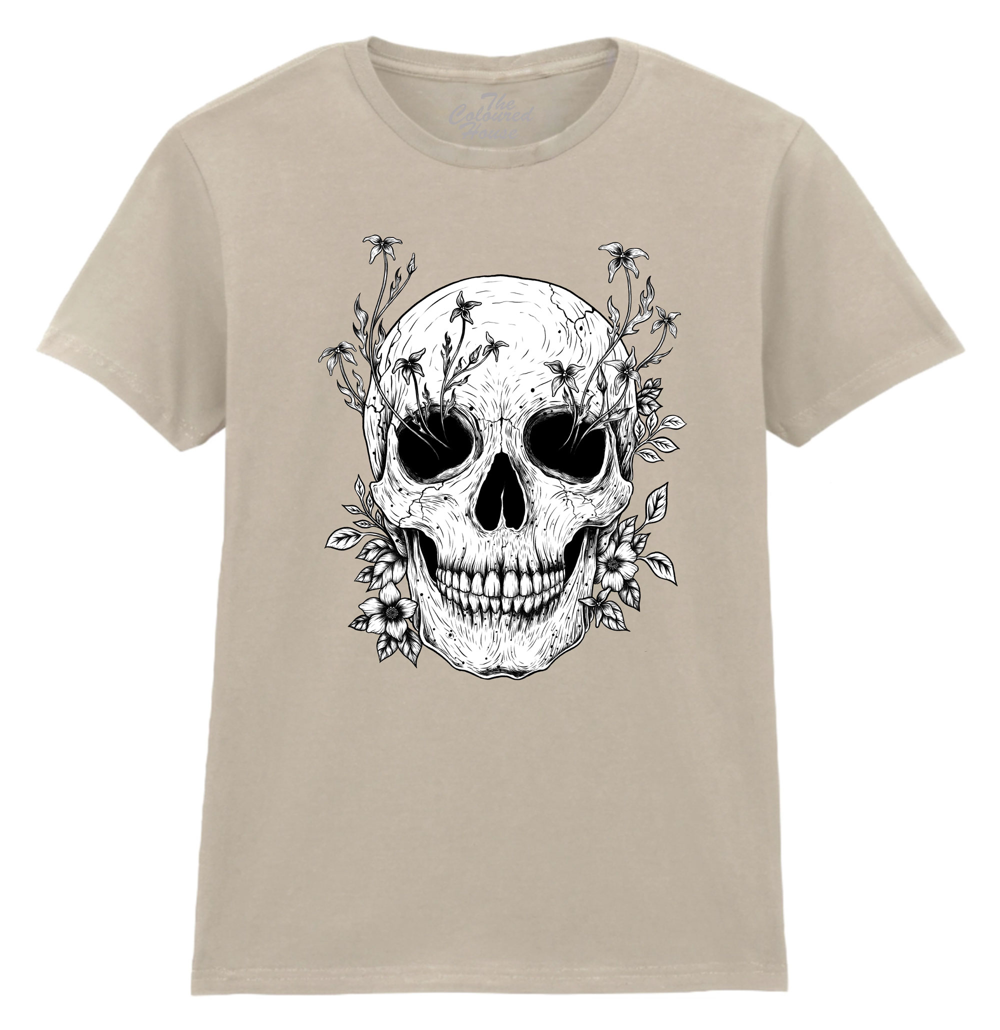 Floral Skull Ladies T-shirt