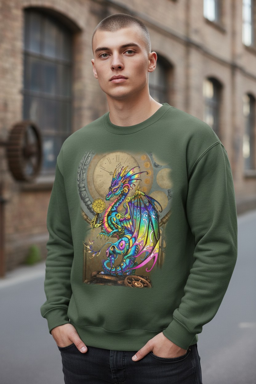 Kaleidoscope Dragon Sweater