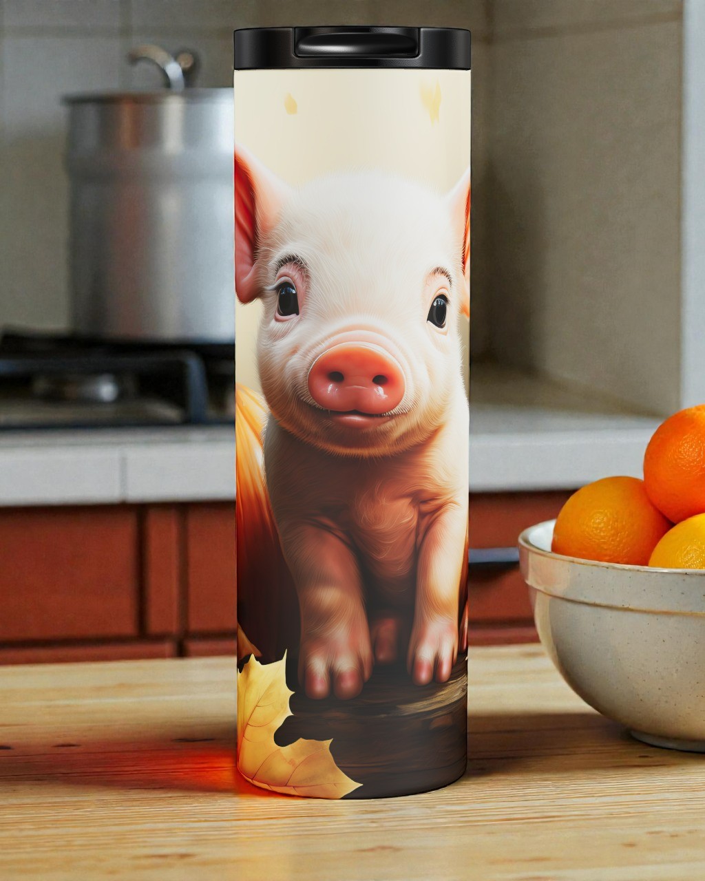 Autumn Piglet Tumbler