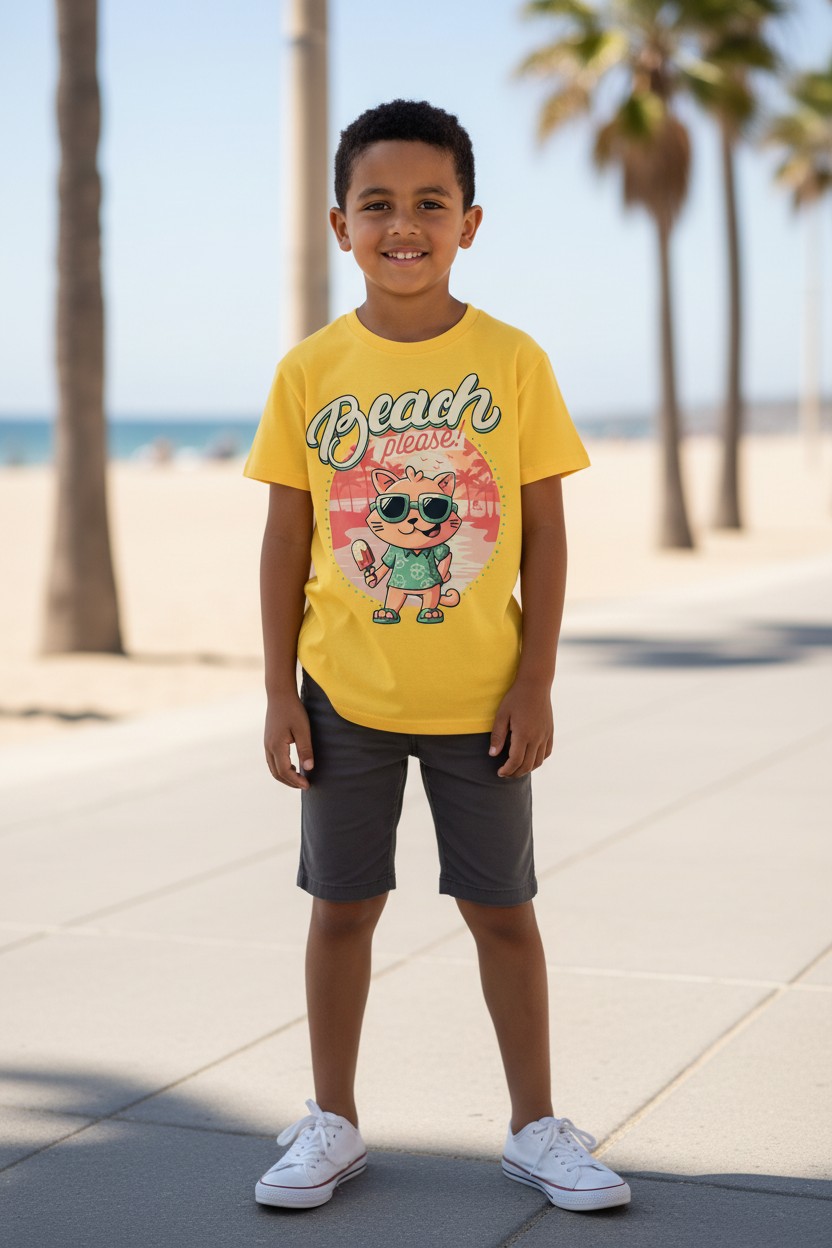 Beach Please - Cat KIDS 