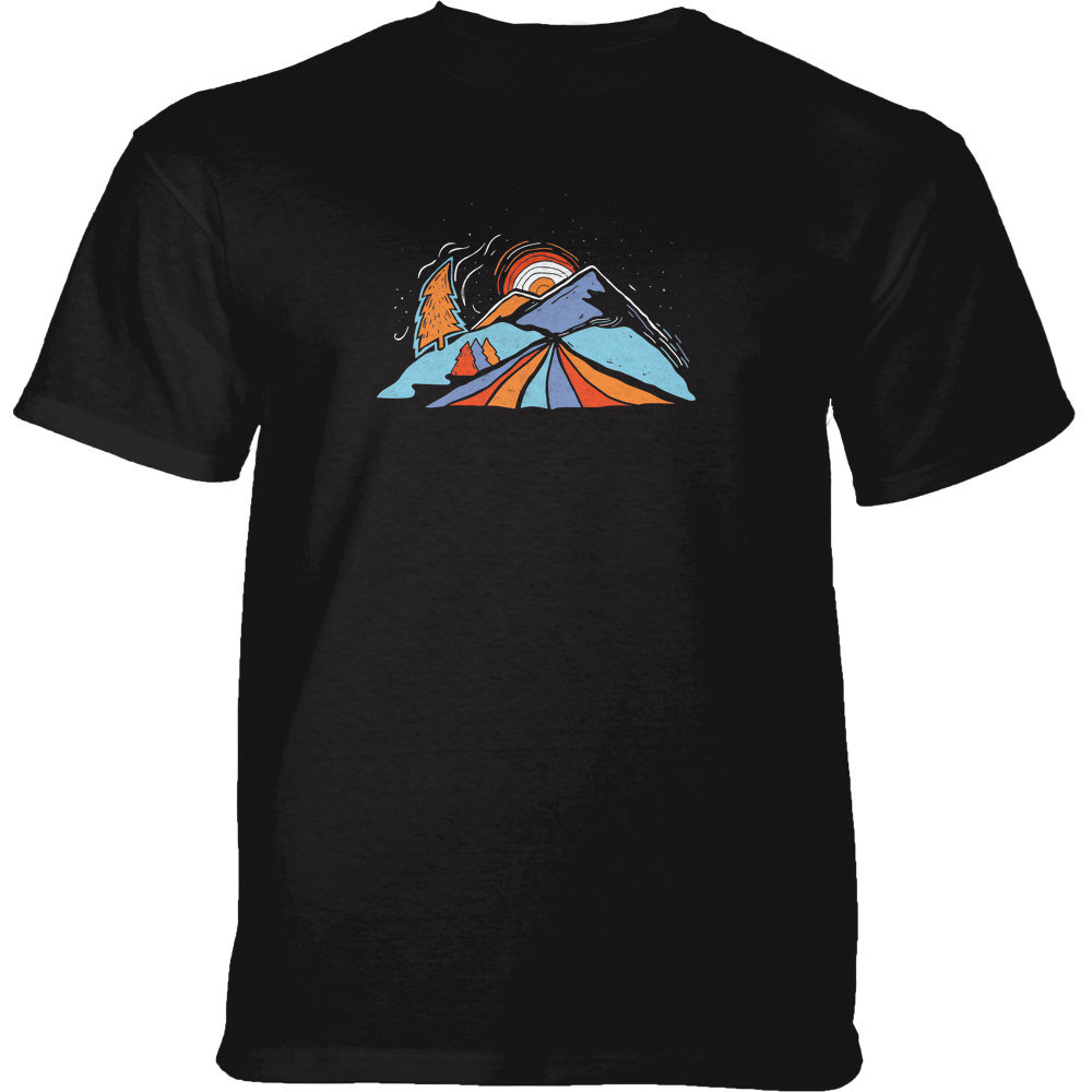 Retro Mountains Black