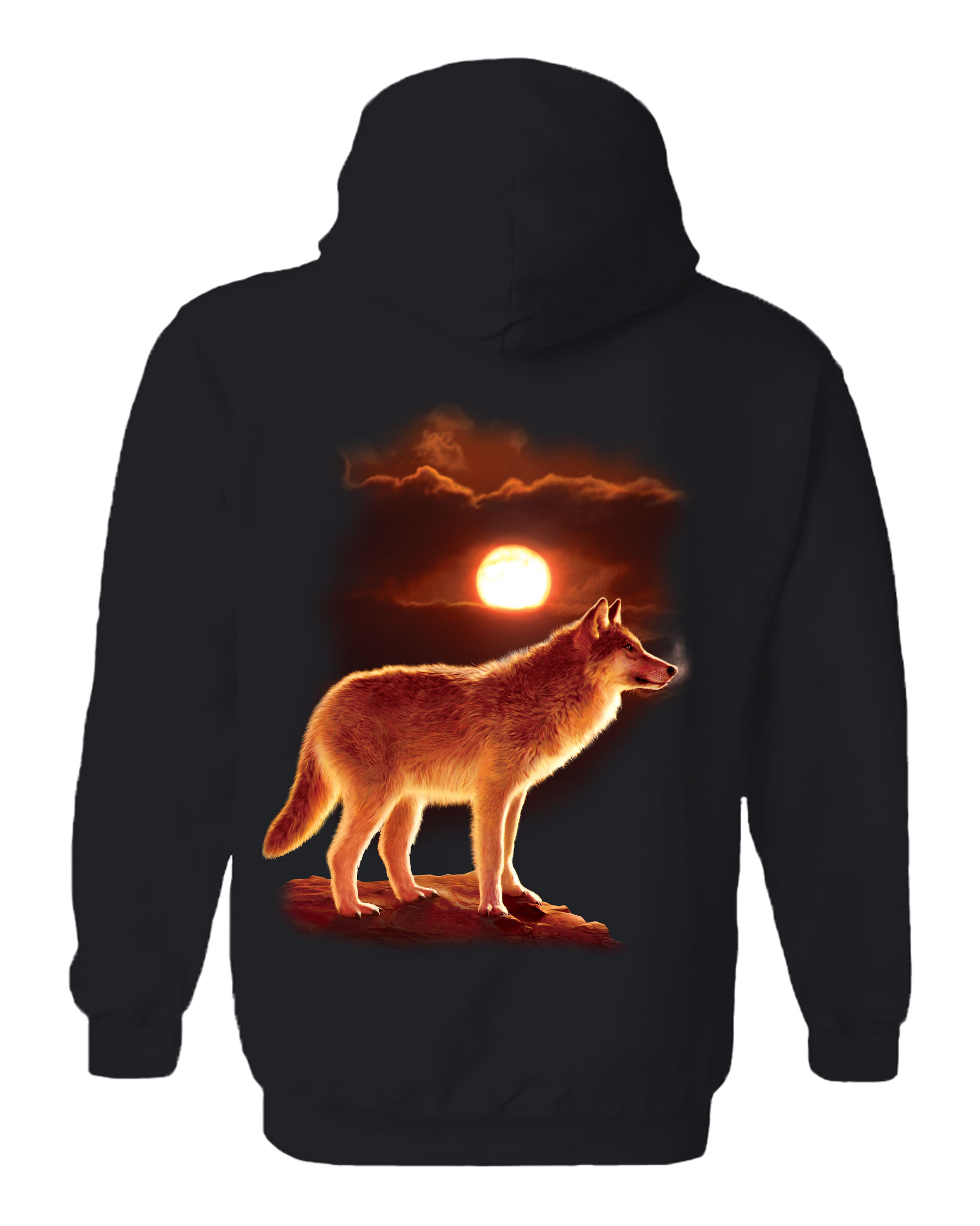 Sunset Wolf Hoodie