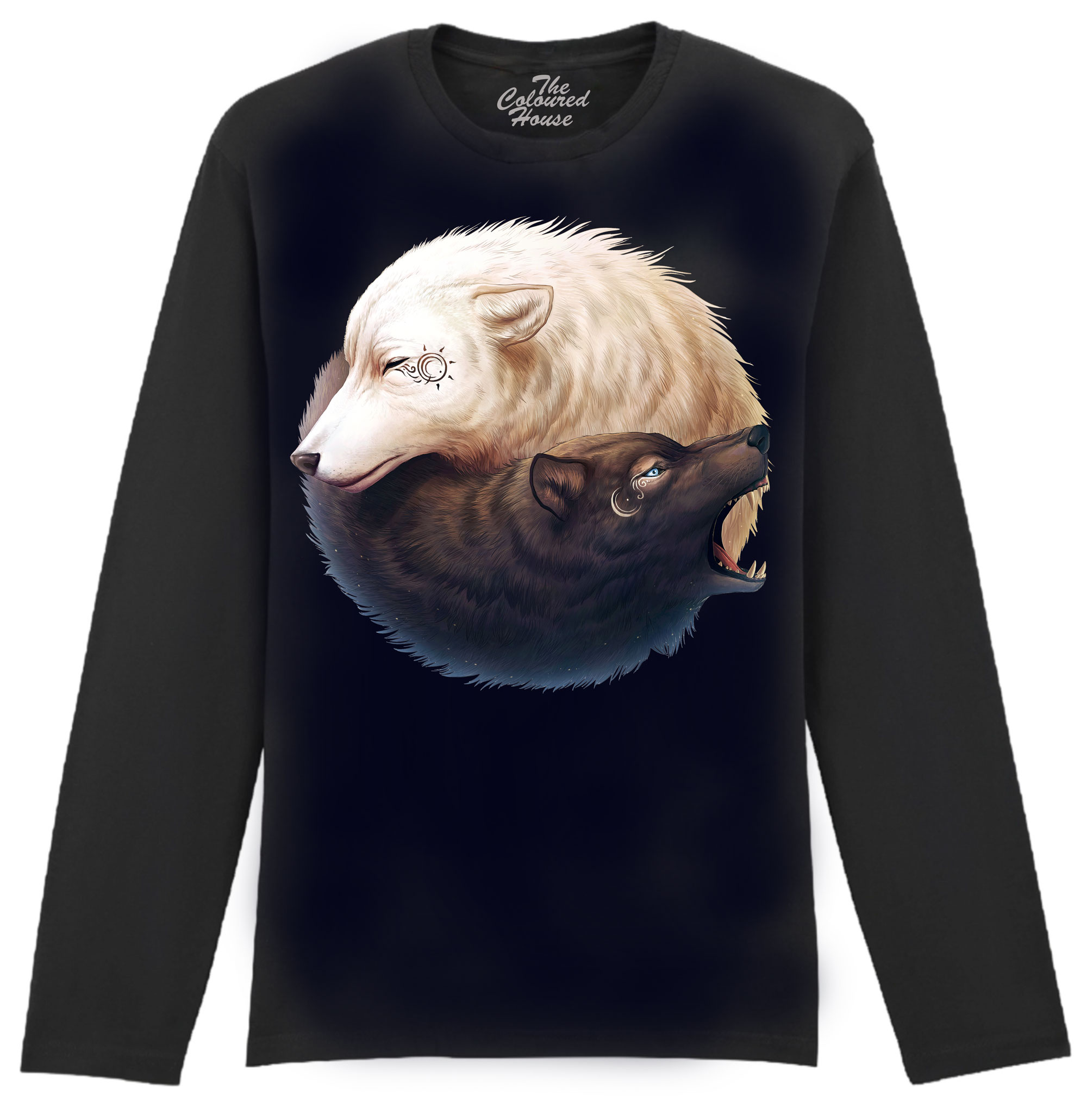 Yin And Yang Wolves Longsleeve
