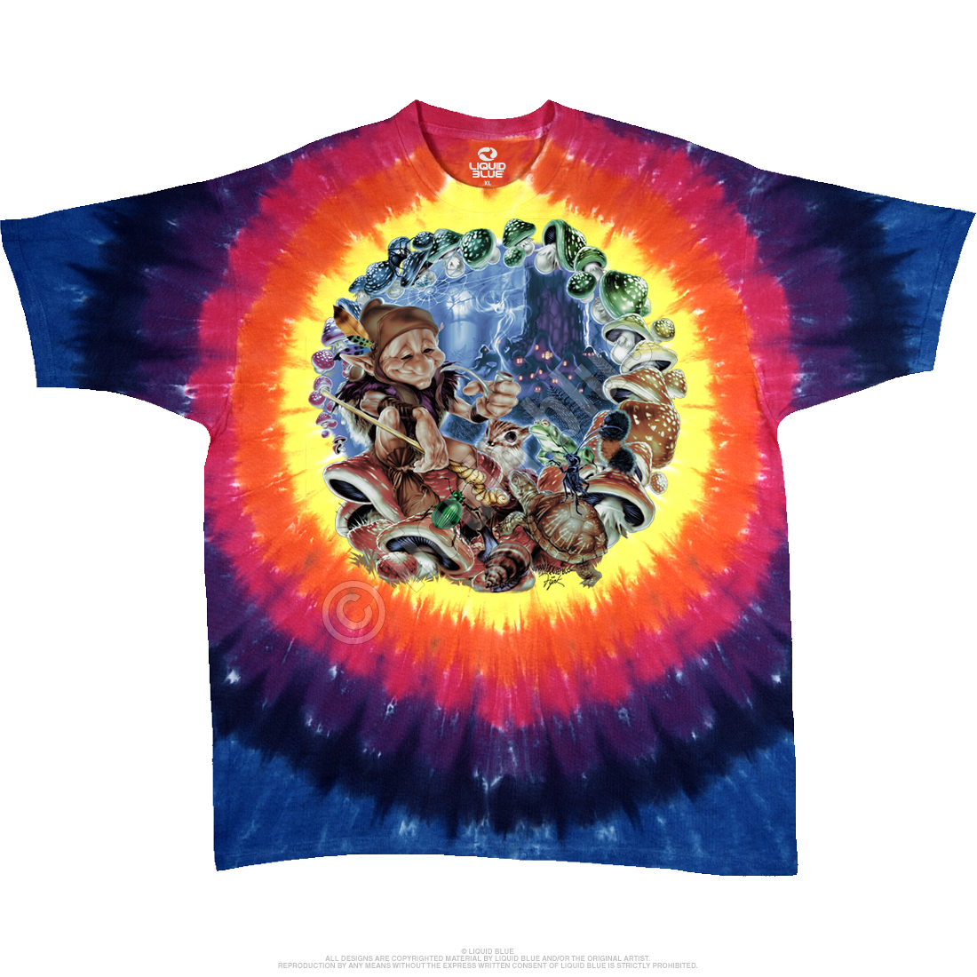 Mushroom Elf Light Fantasy T-shirt