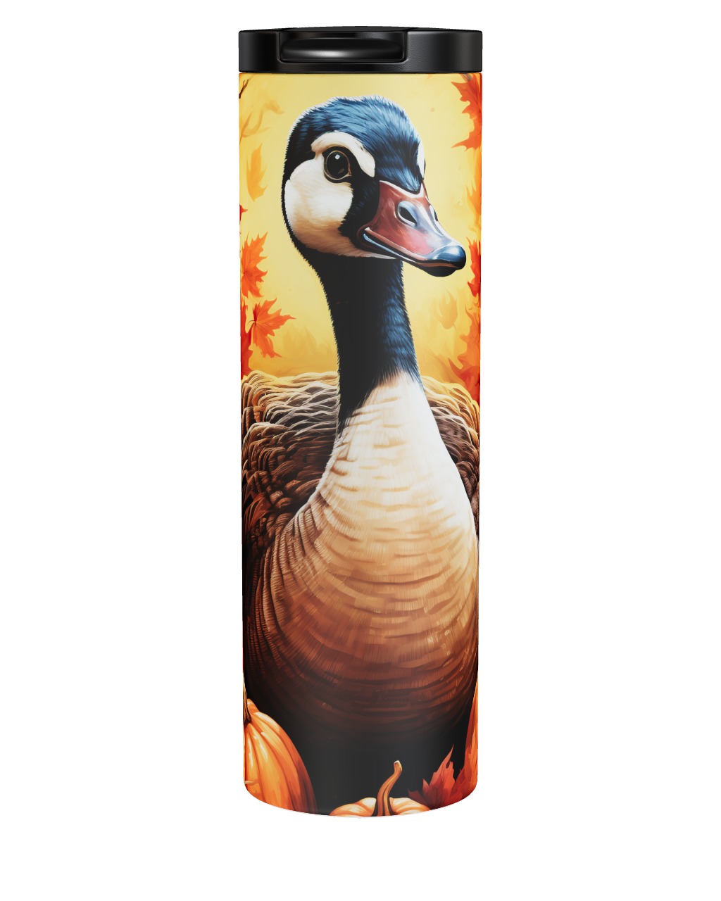 Autumn Pumpkin Goose Tumbler