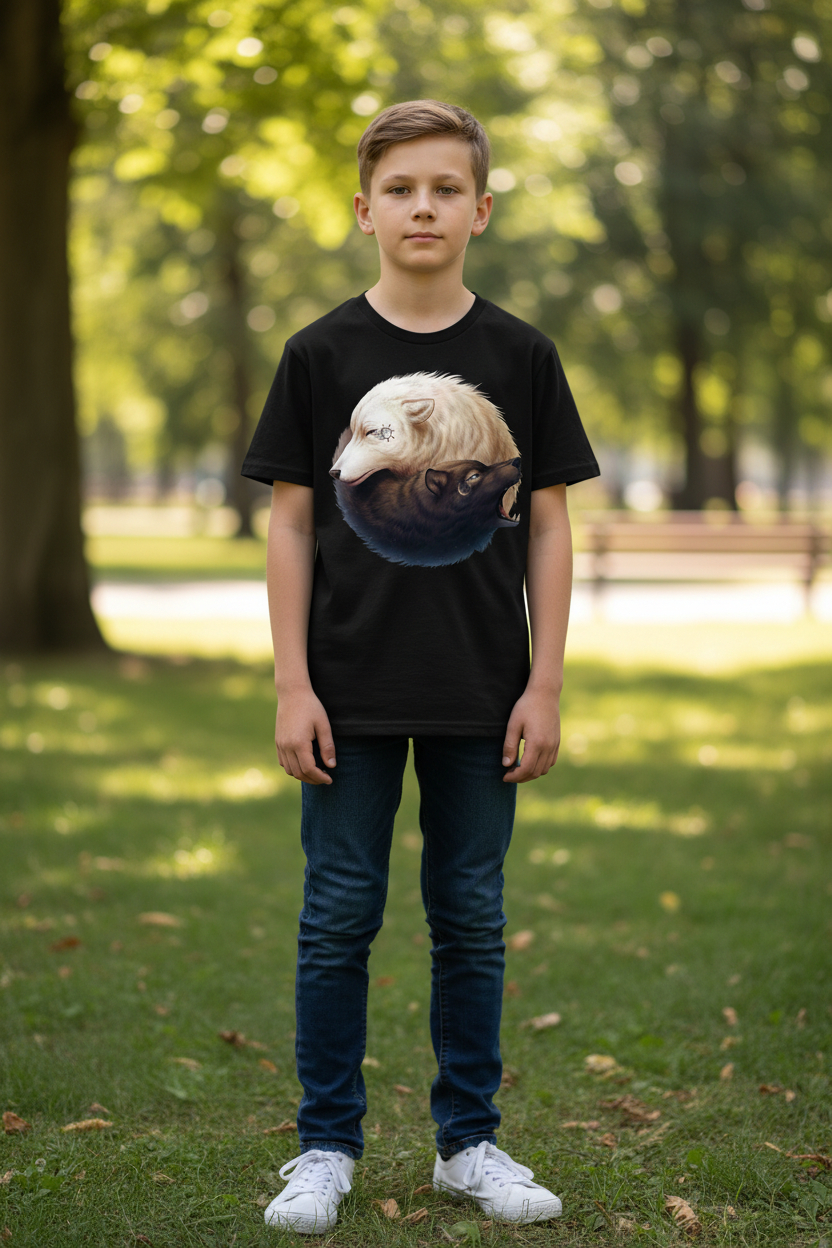 Yin And Yang Wolves KIDS