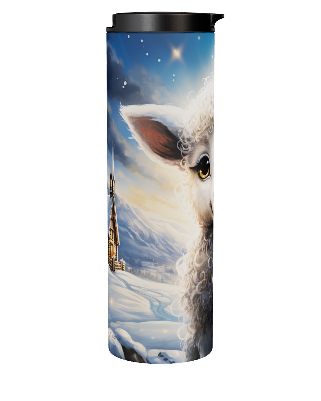 Sheep In The Snow Tumbler
