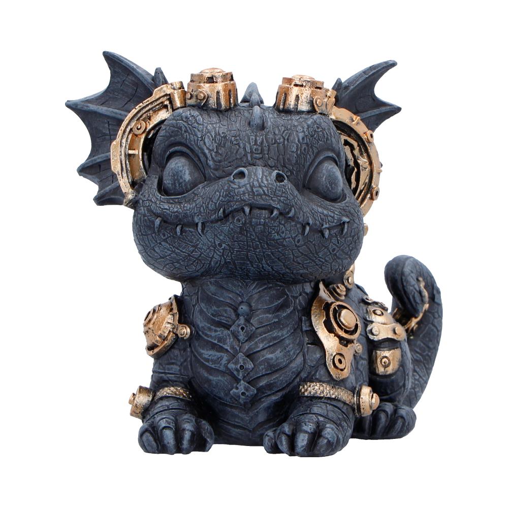Gearling Black Steampunk Dragon 14.6cm