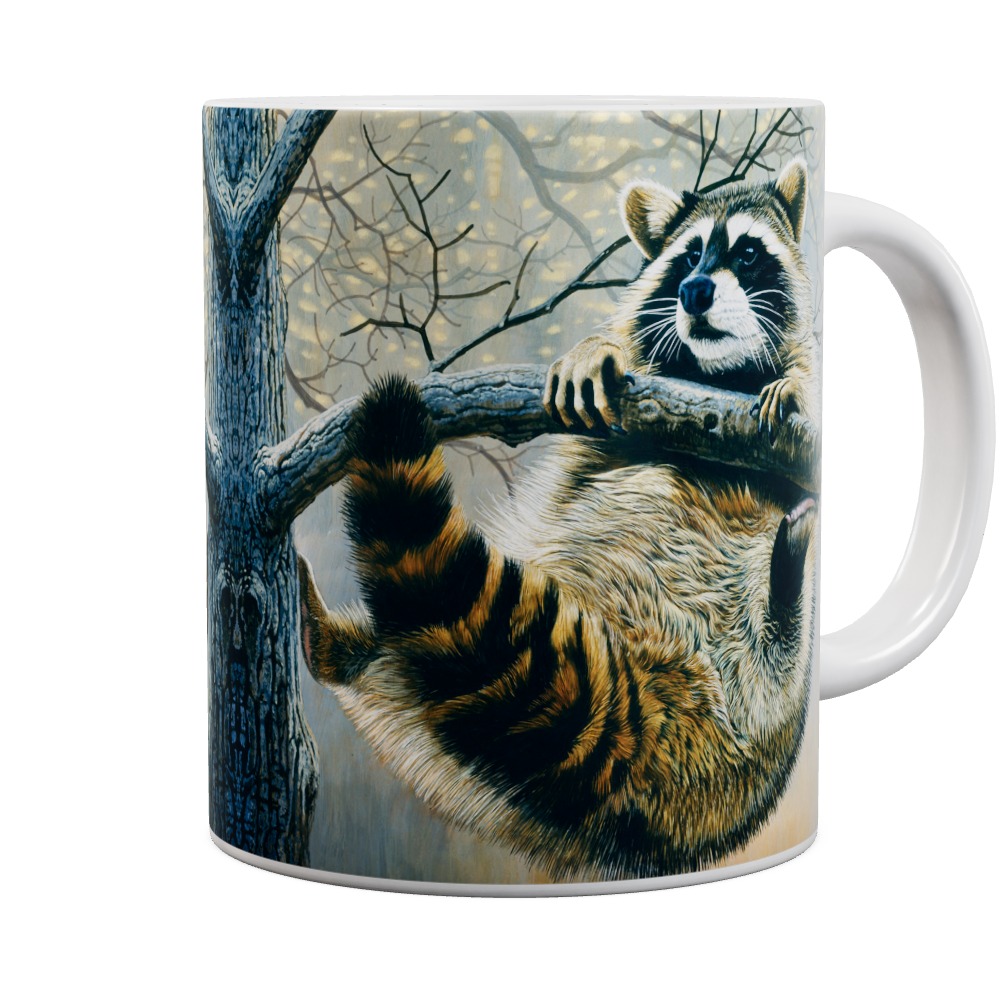 Hanging In There - Raccoon Mug