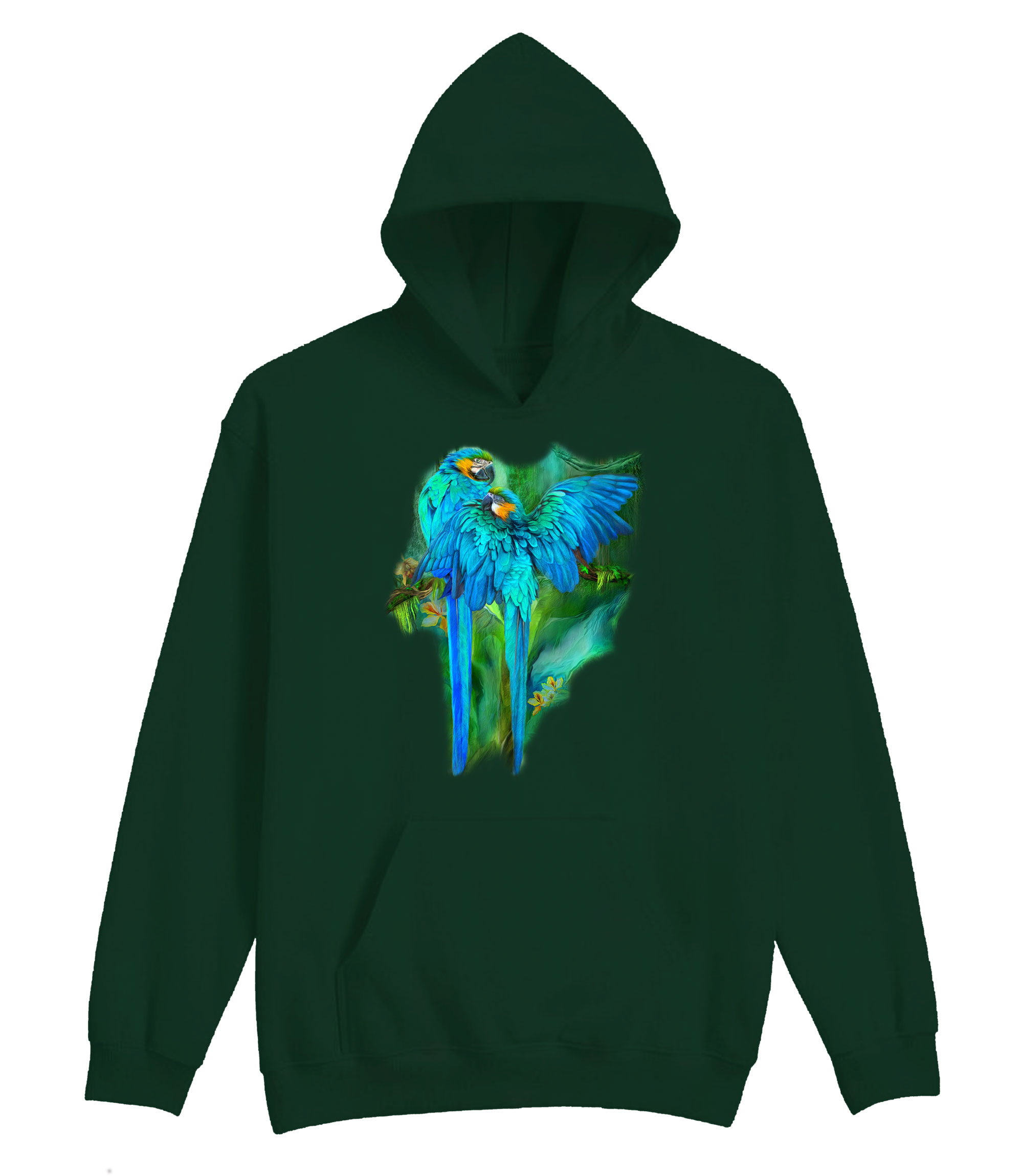 Gold And Blue Macaws Hoodie