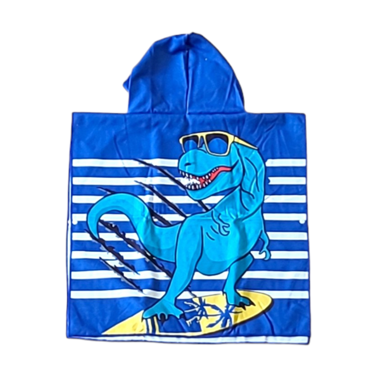 Cool T-Rex Poncho de plage pour enfants
