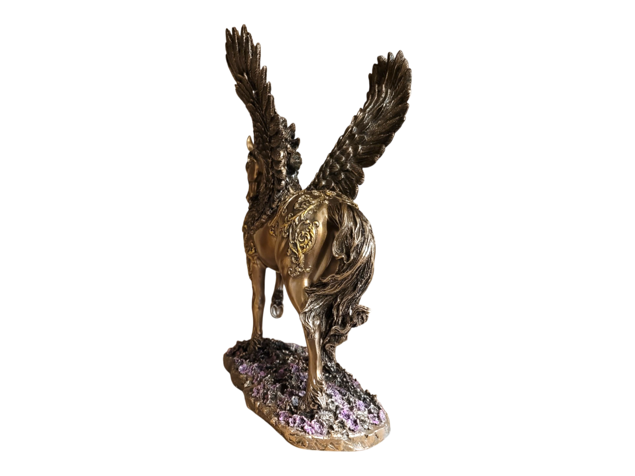 Divine Pegasus Decorated In Gold