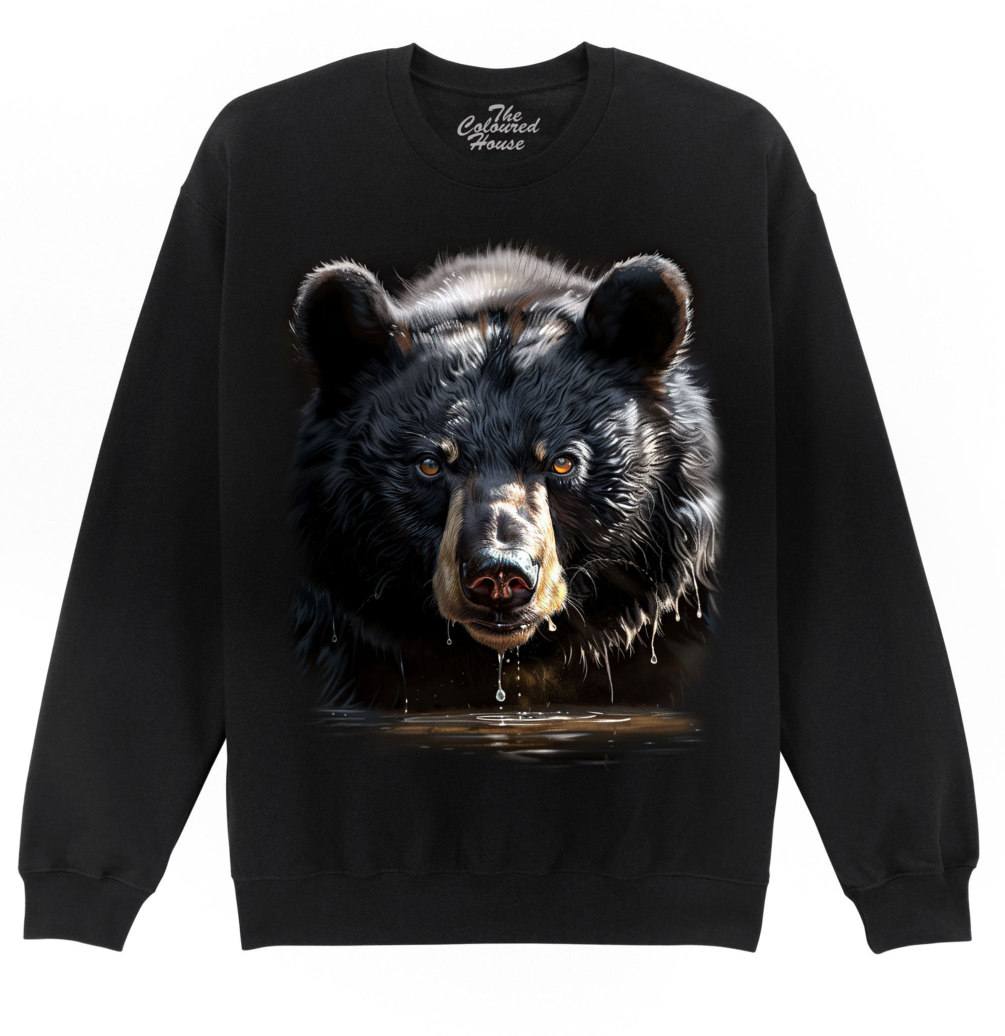 Black Bear In Water Sweater