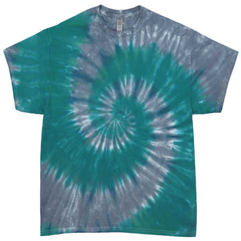 Swirl Teal Silver