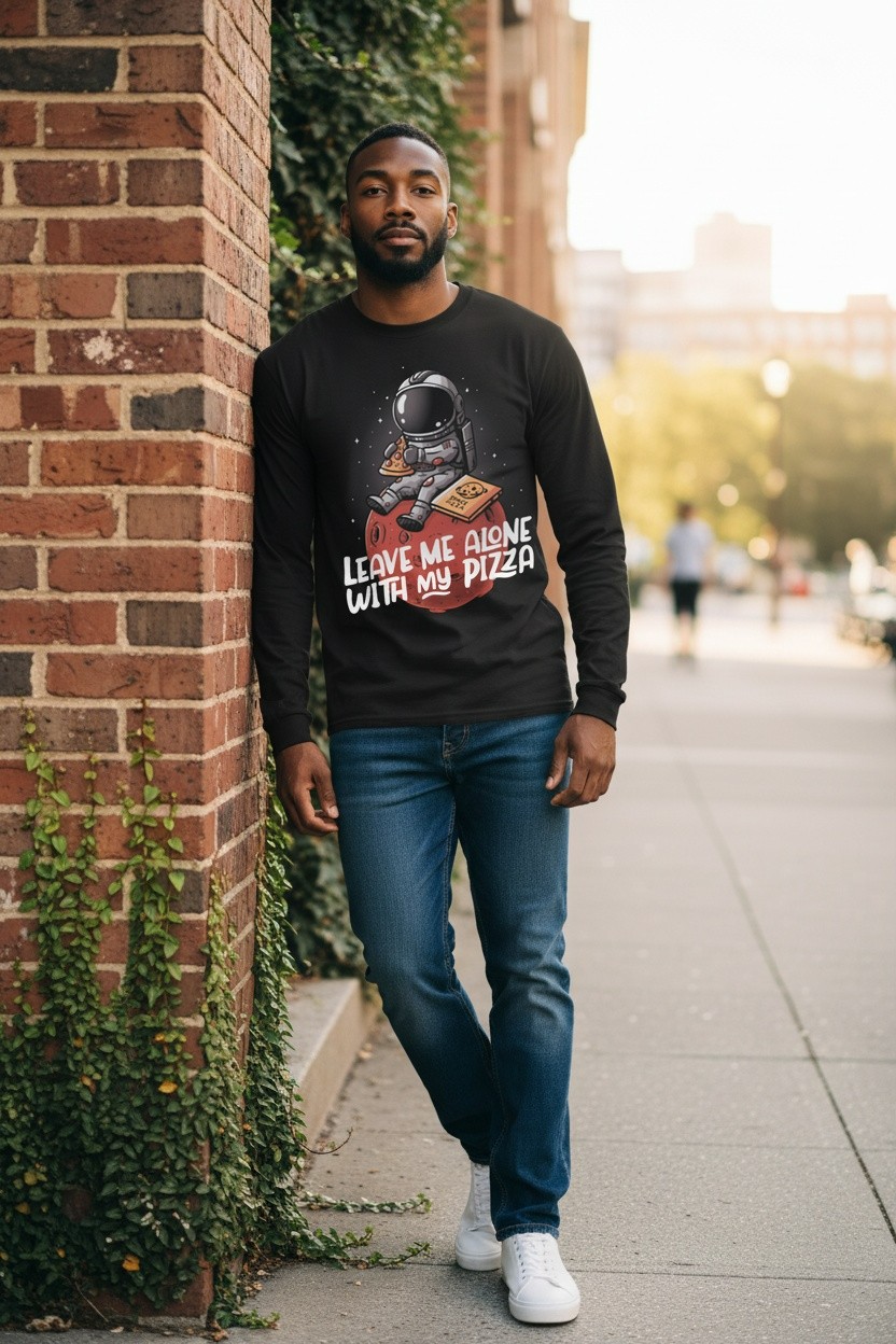 Leave Me Alone Pizza Longsleeve