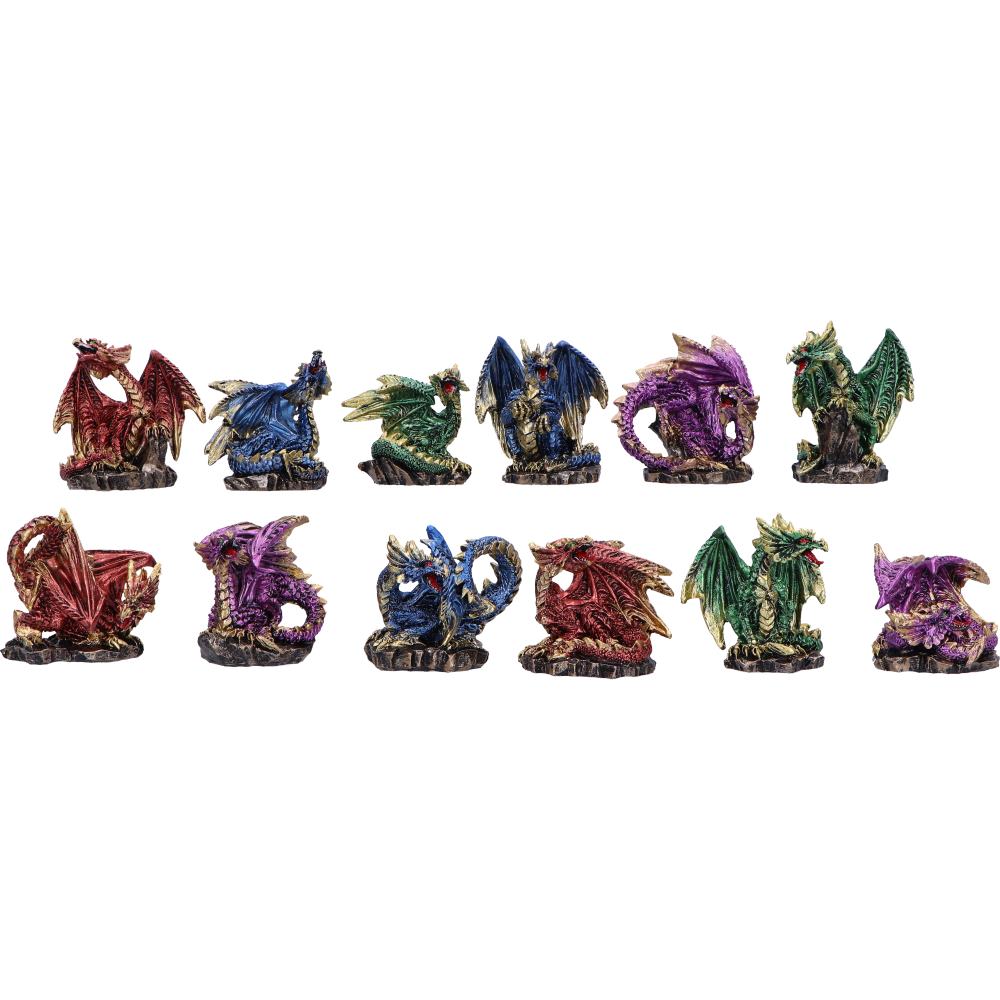 Dragons Of The Spire Display included 12 miniature dragons