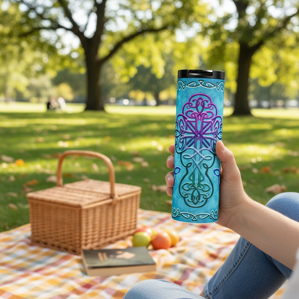 Celtic Cross Tumbler