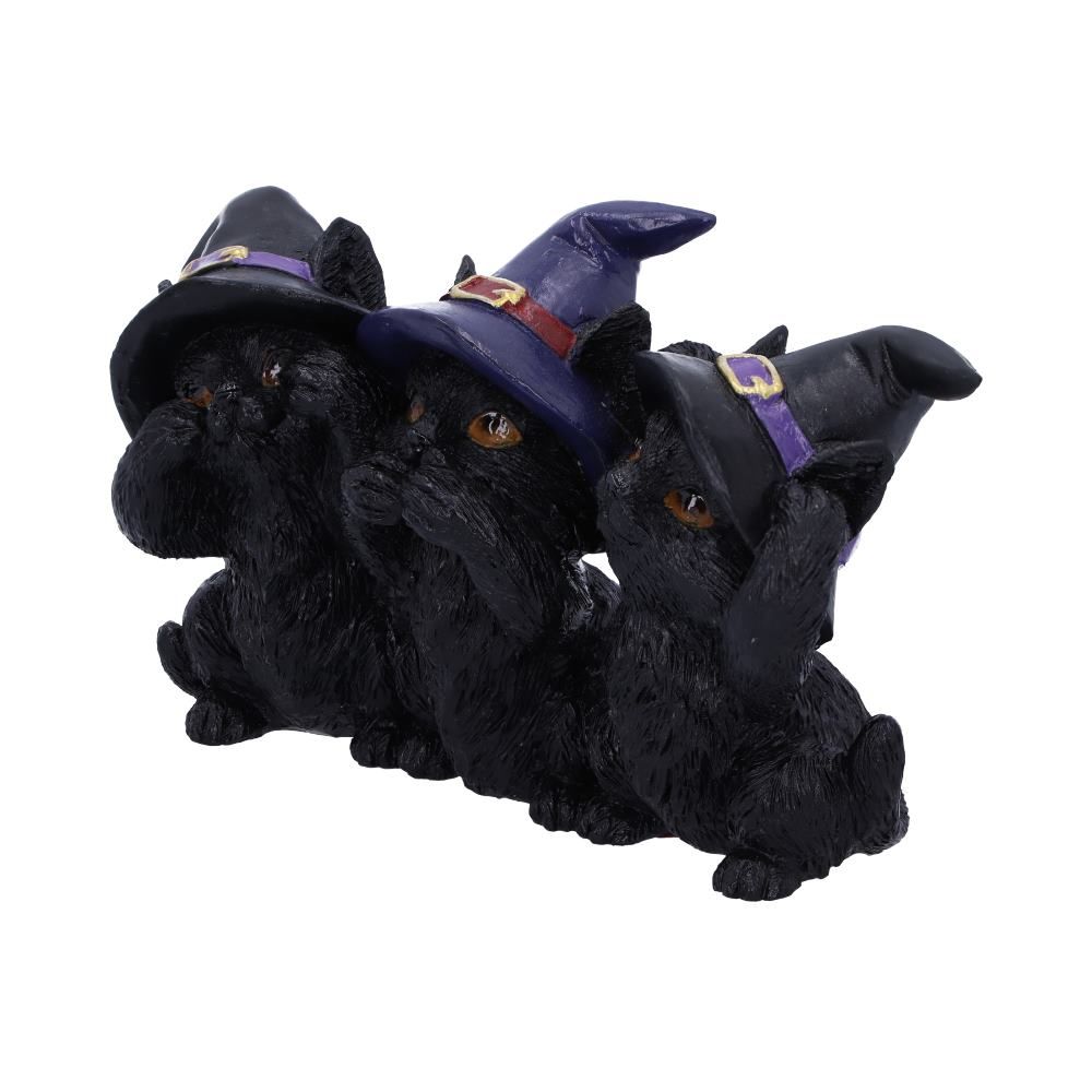 Three Wise Black Cat 11.5cm