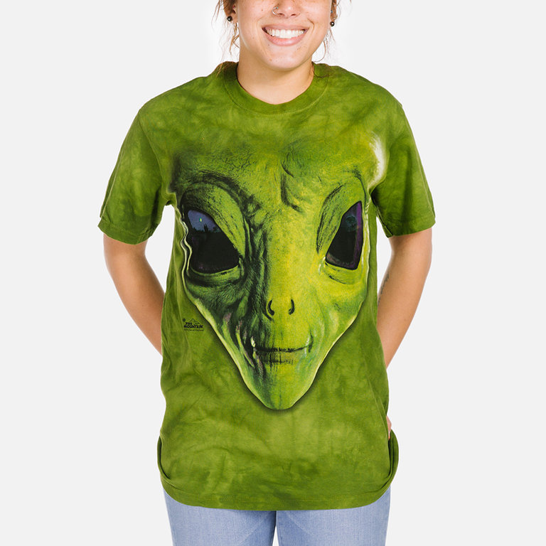 Green Alien Face