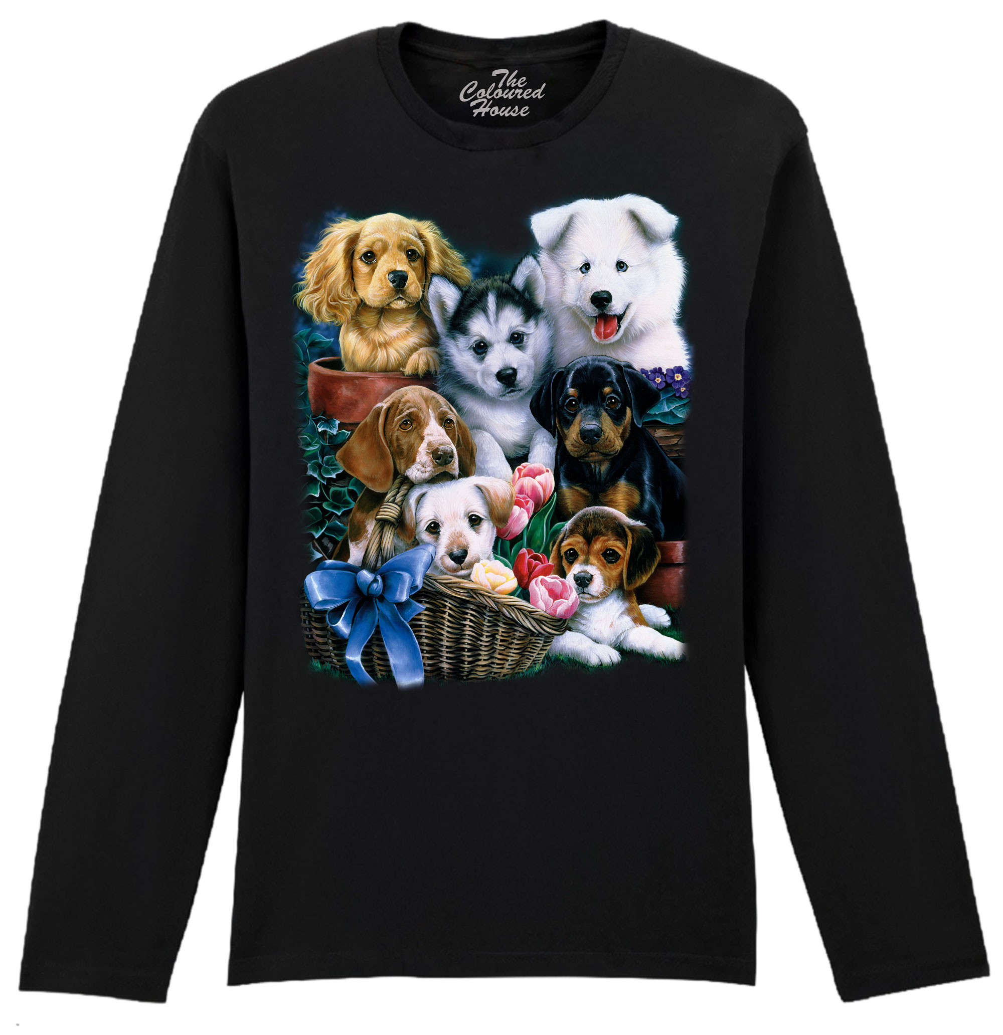 Puppies Collage Longsleeve
