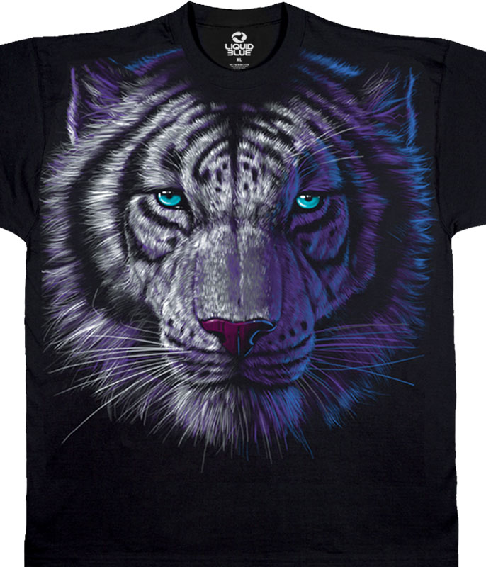 31116f__46314 White Tiger Exotic Wildlife T-shirt