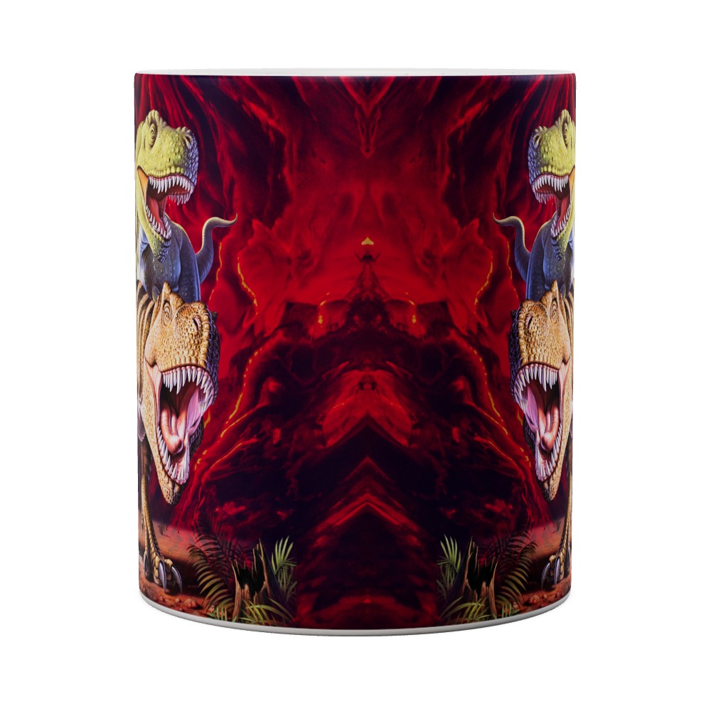 Rex Collage Red Mug