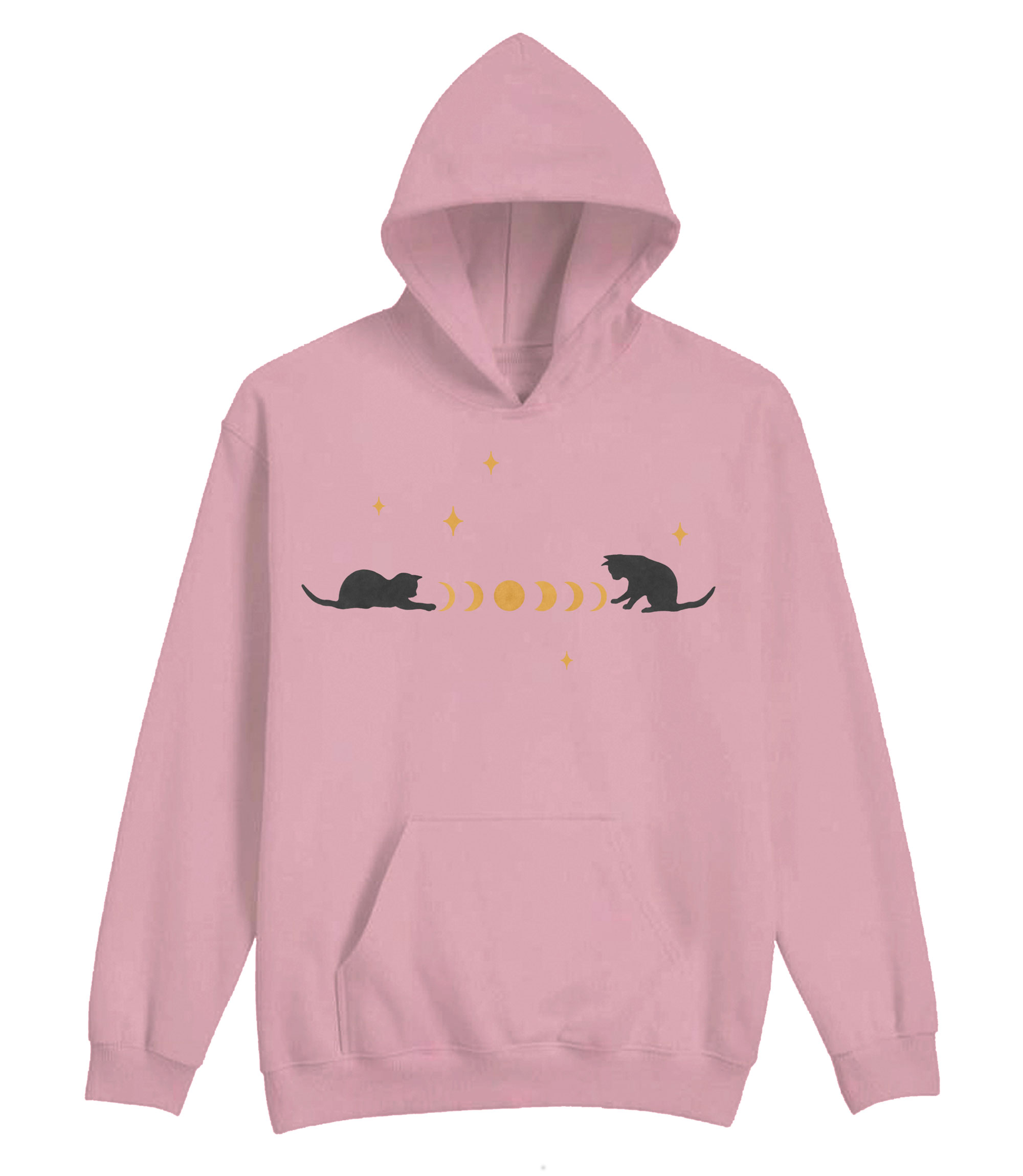 Cat And Moon Hoodie
