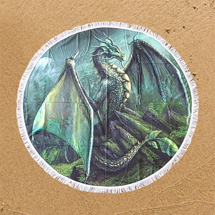 Garwin Dragon Strandtuch Rund 150cm 