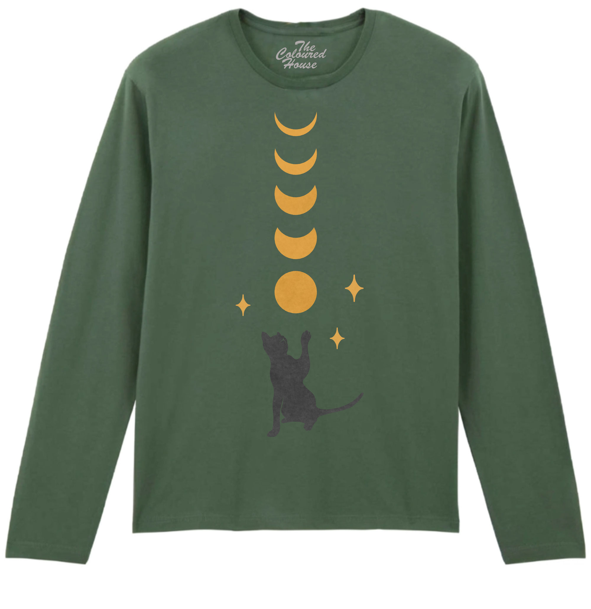 Cat And Moon Up! Longsleeve
