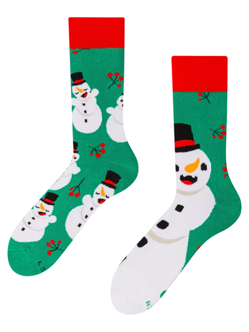 Crazy Warm Socks Mr & Mrs Snowman