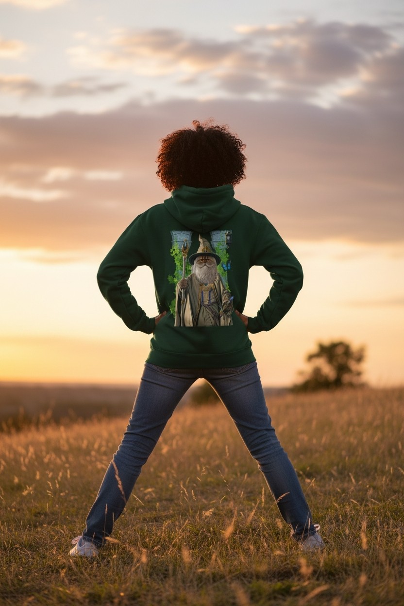 Catdalf The White Hoodie