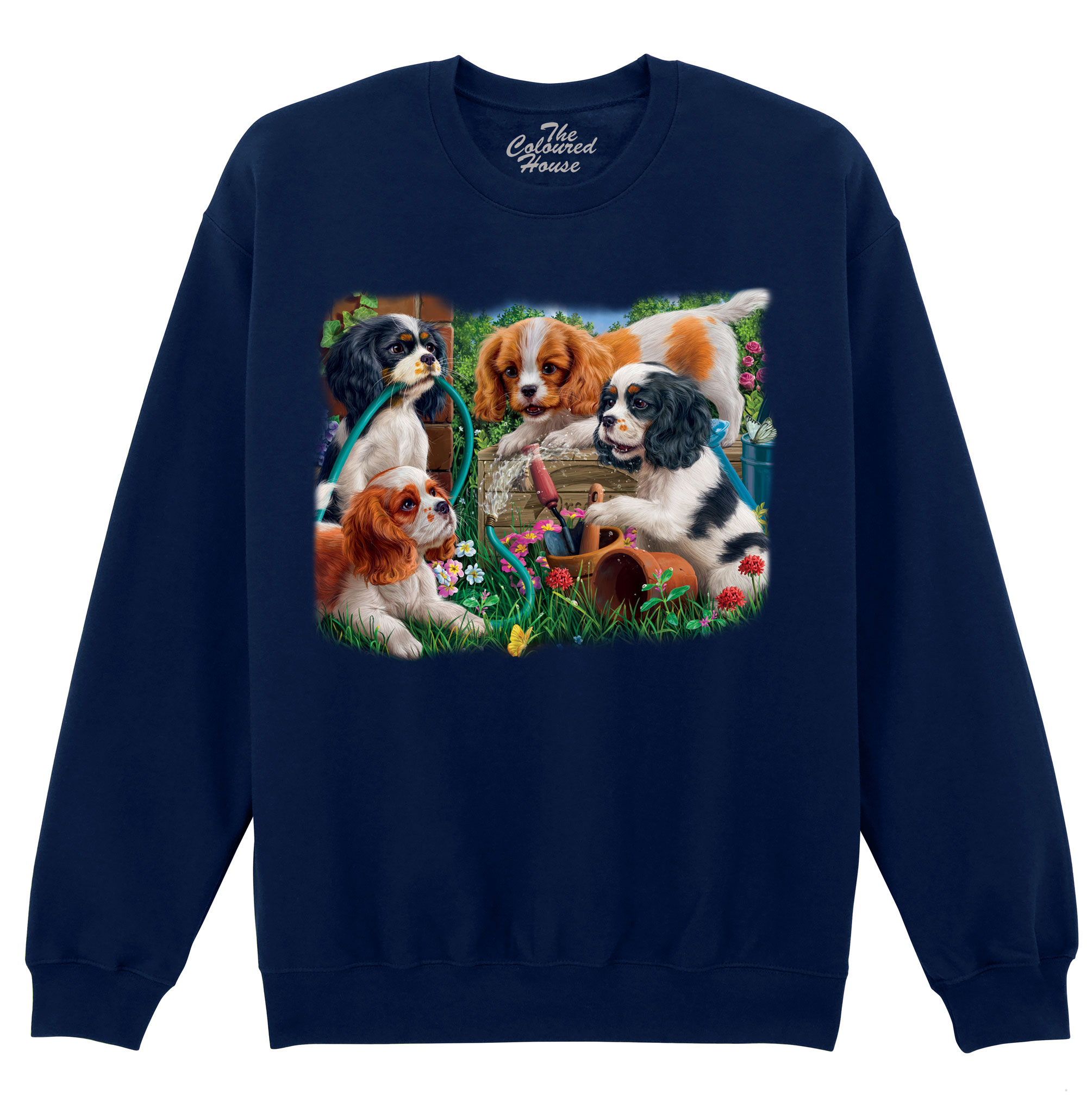 Puppies In The Garden Sweater