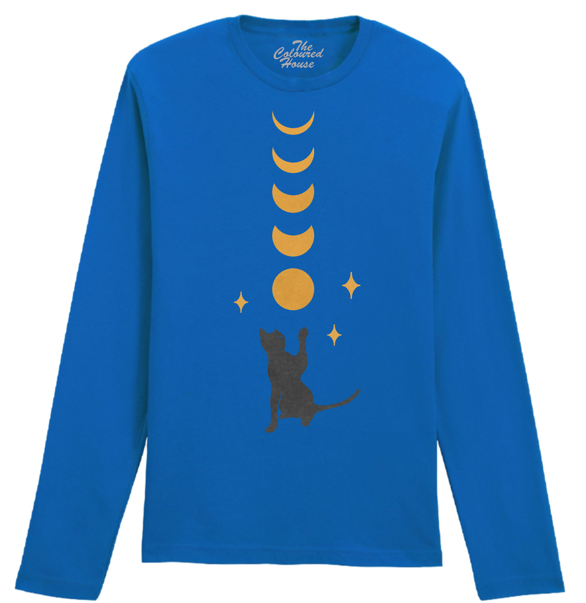 Cat And Moon Up! Longsleeve