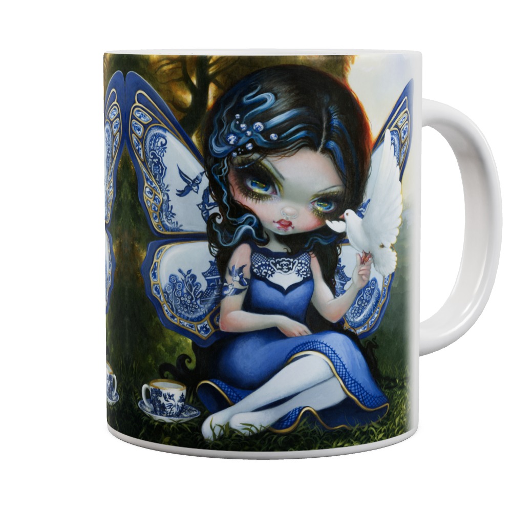 Blue Willow Fairy Mug
