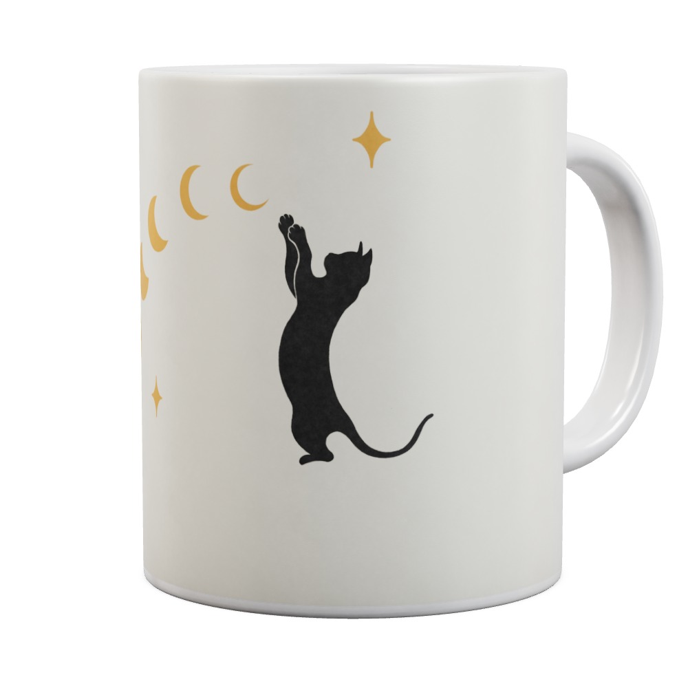 Cat And Moon 1 Mug