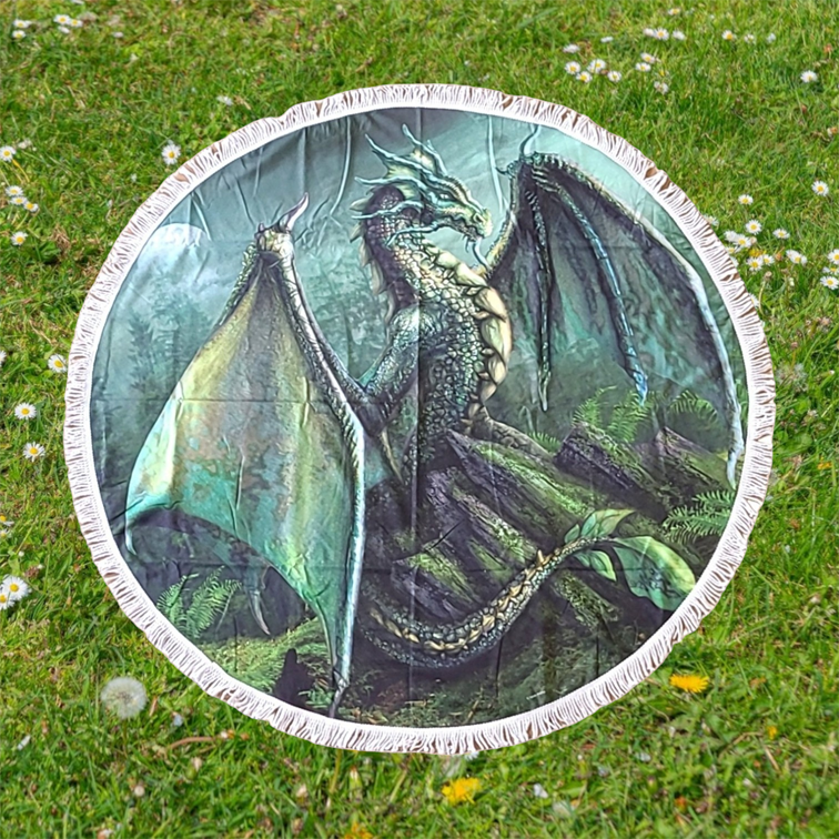 Garwin Dragon Strandtuch Rund 150cm 