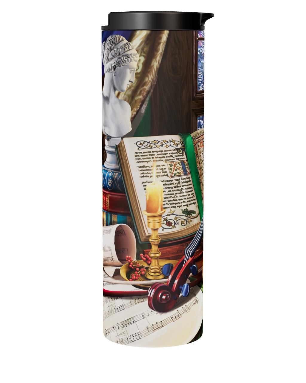 Black Cat And Musical Still Life Tumbler
