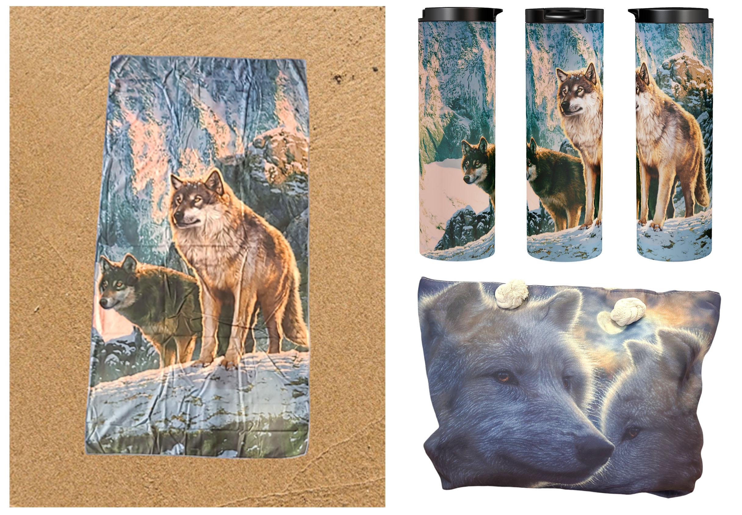 Wolves 1 Beach Combi! Vincent Hie And Collin Bogle Art Wolves 1 Beach Combi! Vincent Hie And Collin Bogle Art