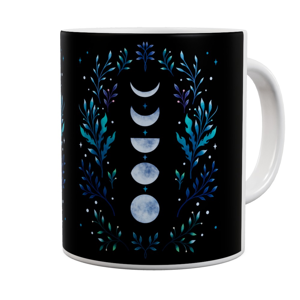 Moonlight Garden Blue Mug