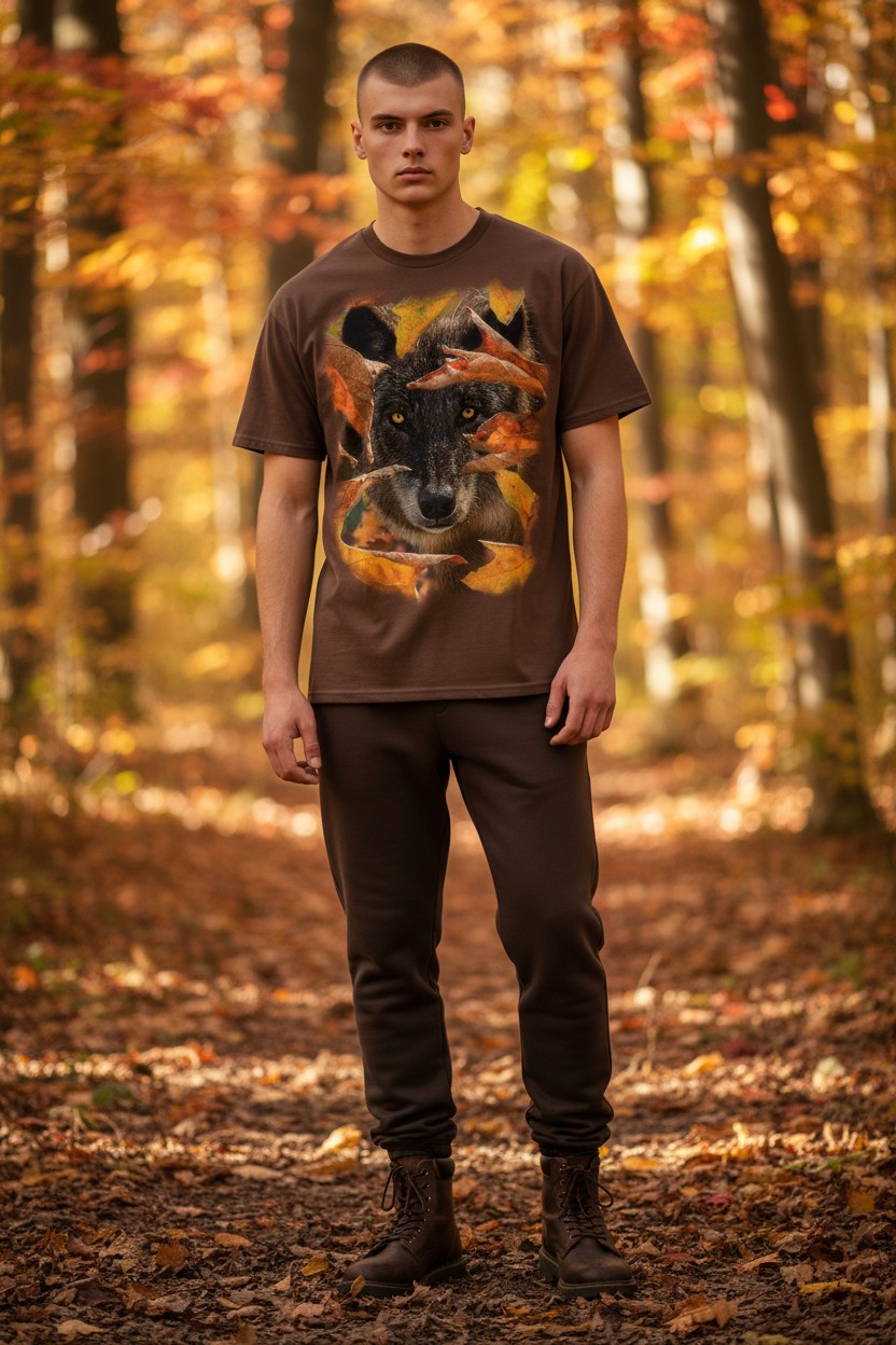 Autumn Black Wolf