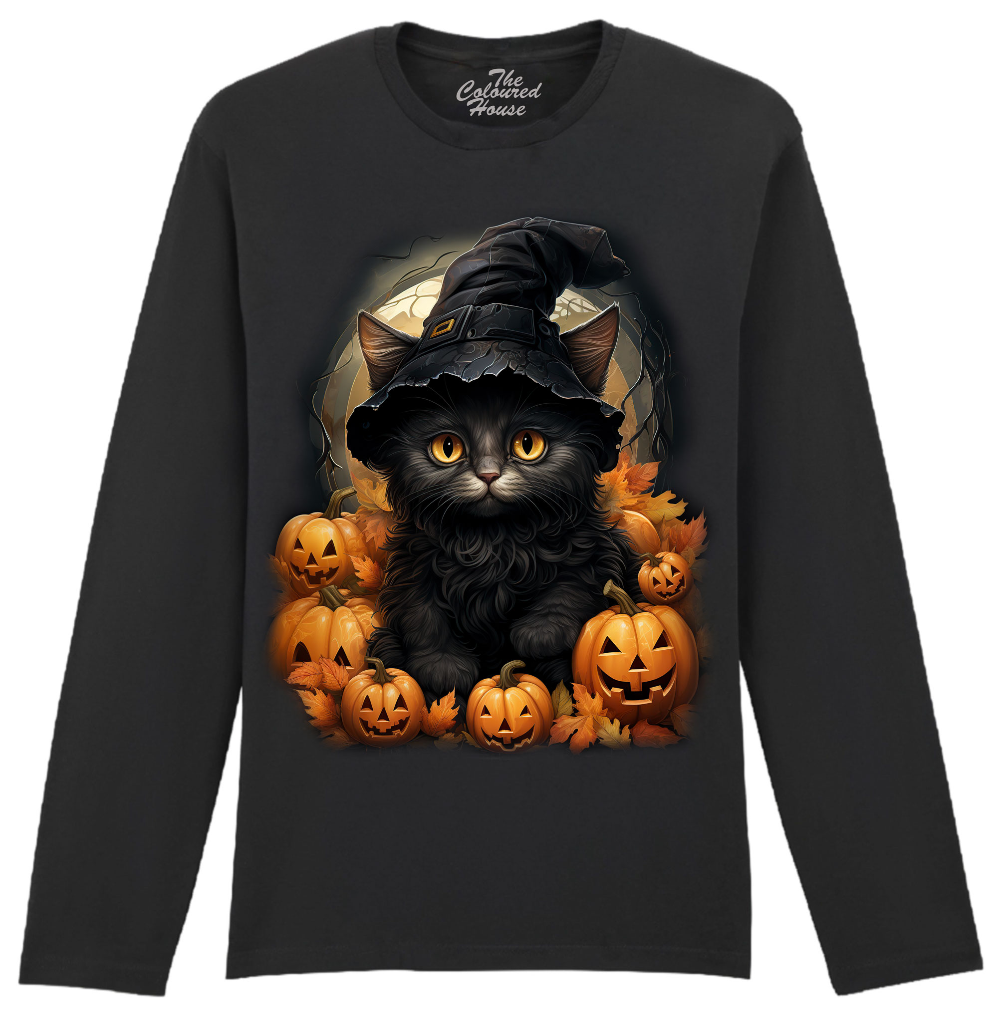 Black Cat Pumpkins Longsleeve