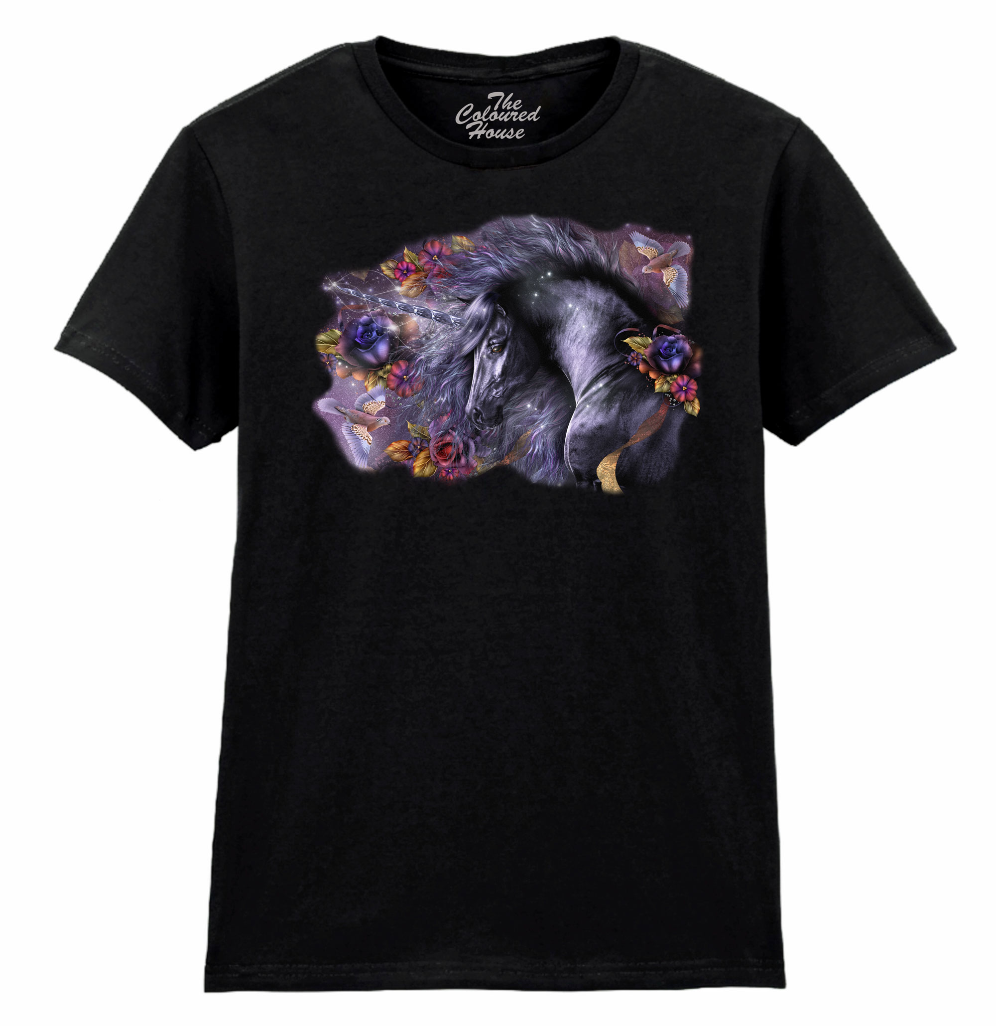 Blue Rose - Unicorn Ladies T-shirt