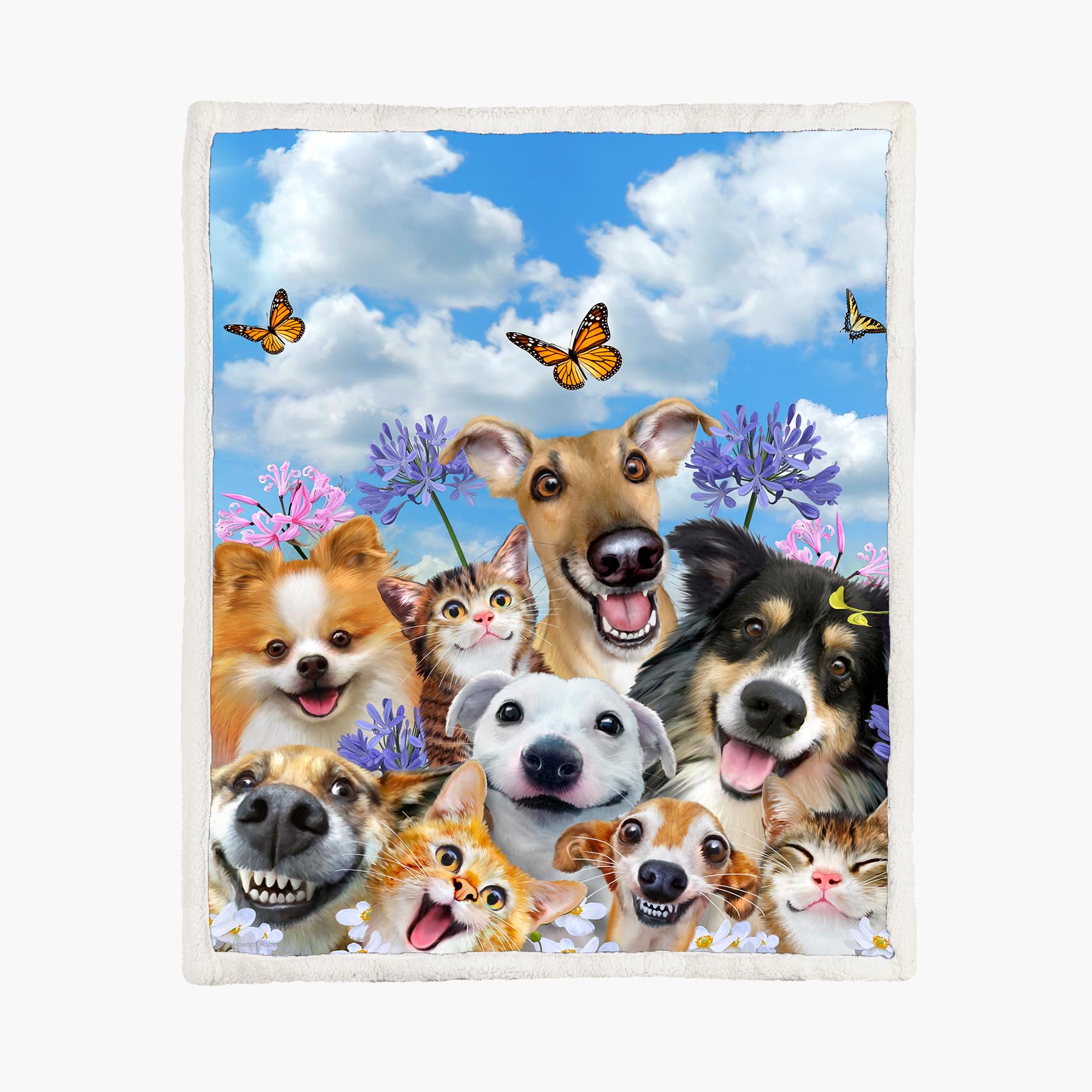 Selfie Fun In The Sun - Size M - 130x150cm - Fleece Blanket