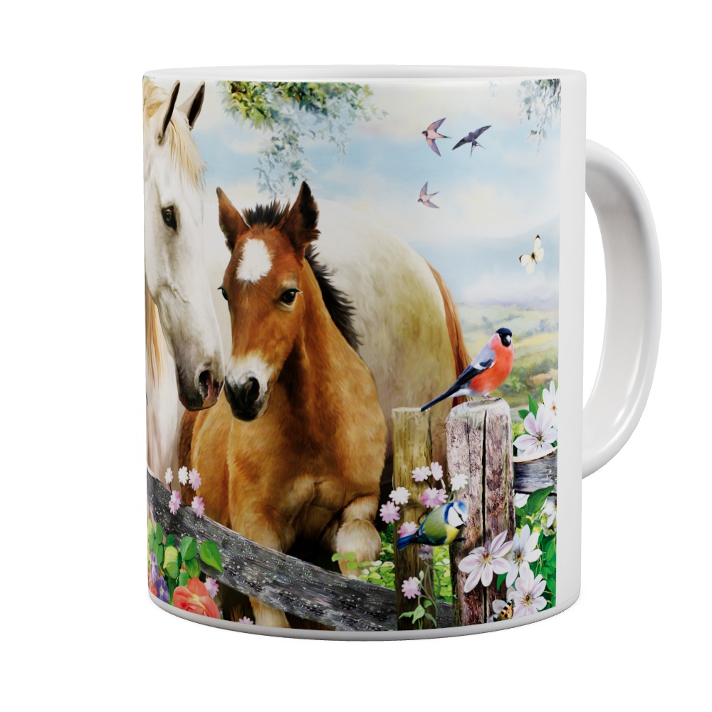 In The Summer Meadow - Horses Mug