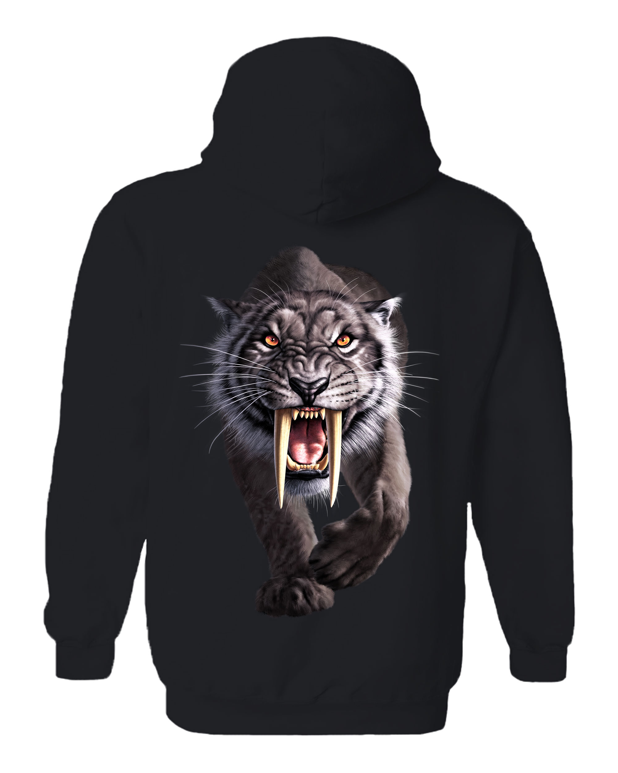 Black Sabertooth Hoodie