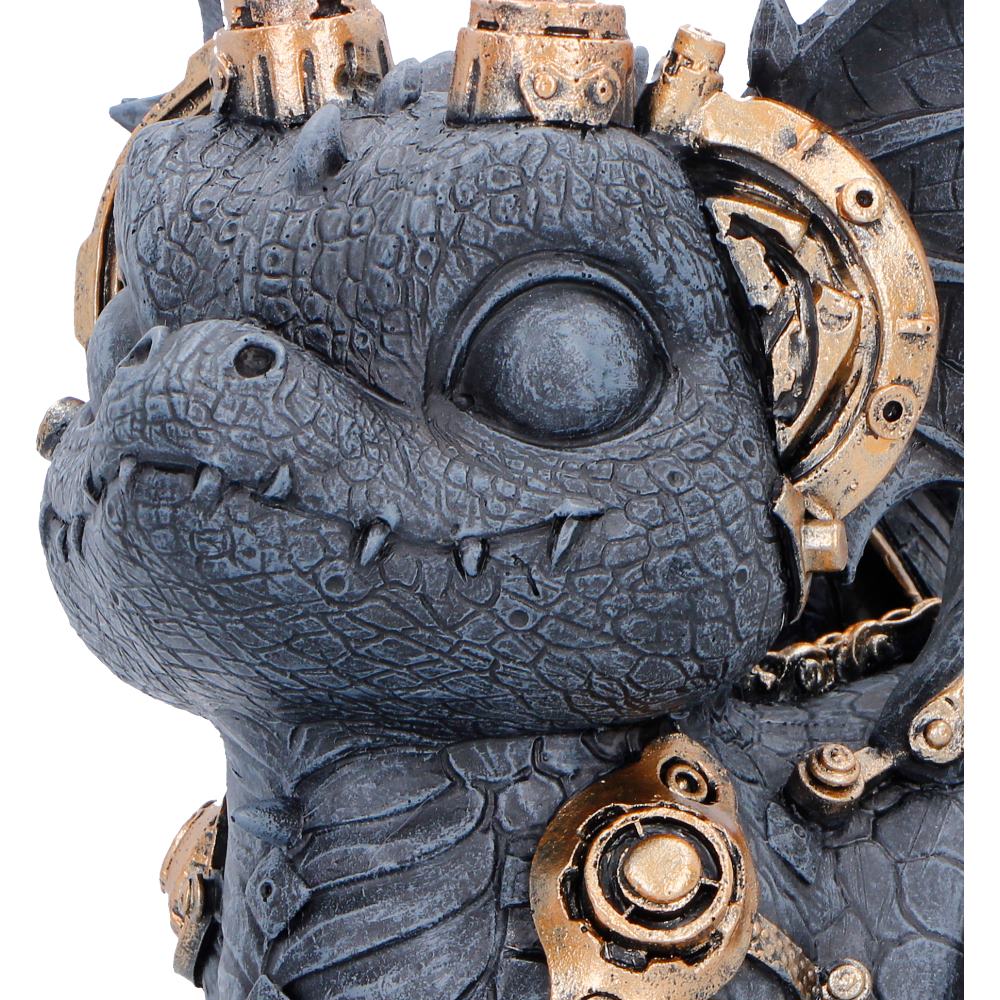 Gearling Black Steampunk Dragon 14.6cm