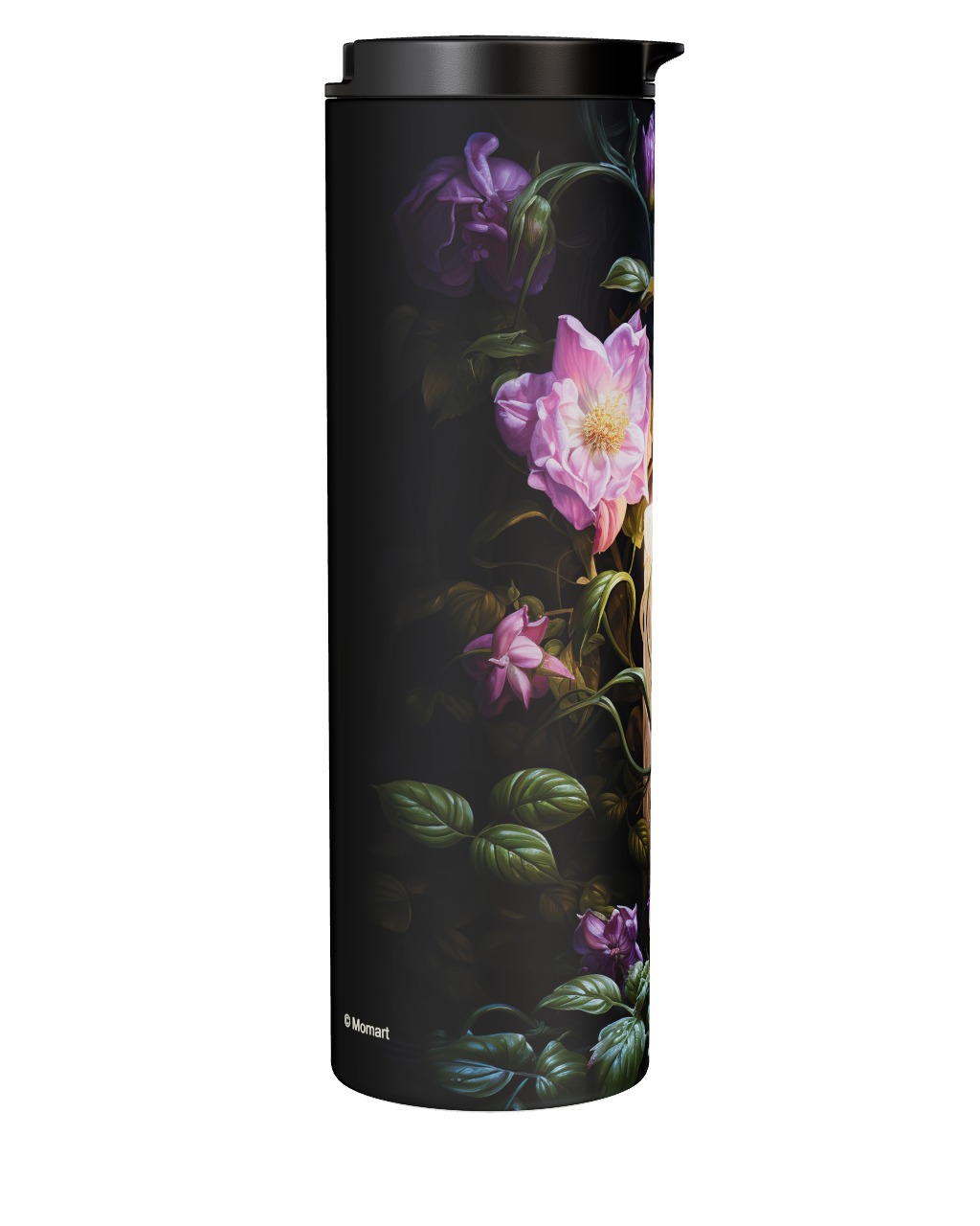 Candle With Pink Flowers Tumbler